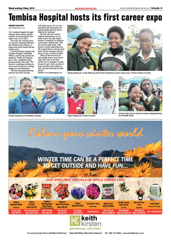 Midrand Reporter 3 May, 2019 page 9