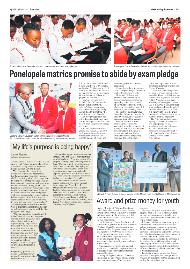 Midrand Reporter 3 November 2023 page 16