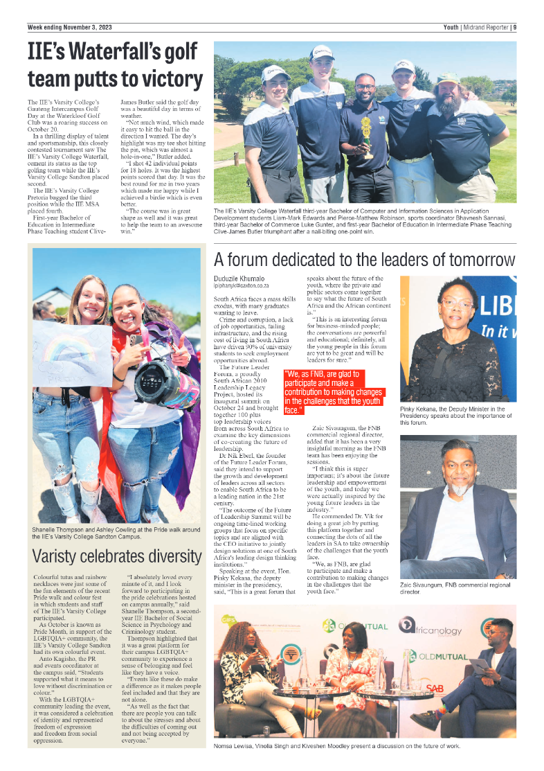 Midrand Reporter 3 November 2023 page 17