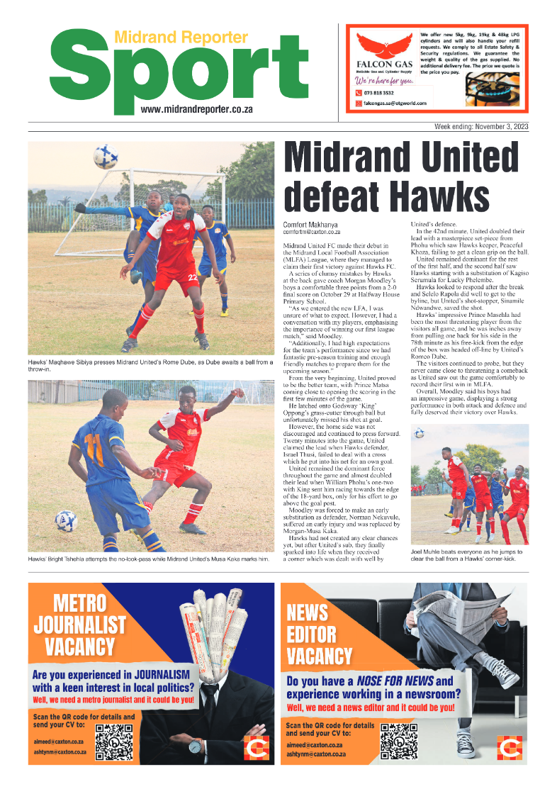 Midrand Reporter 3 November 2023 page 20