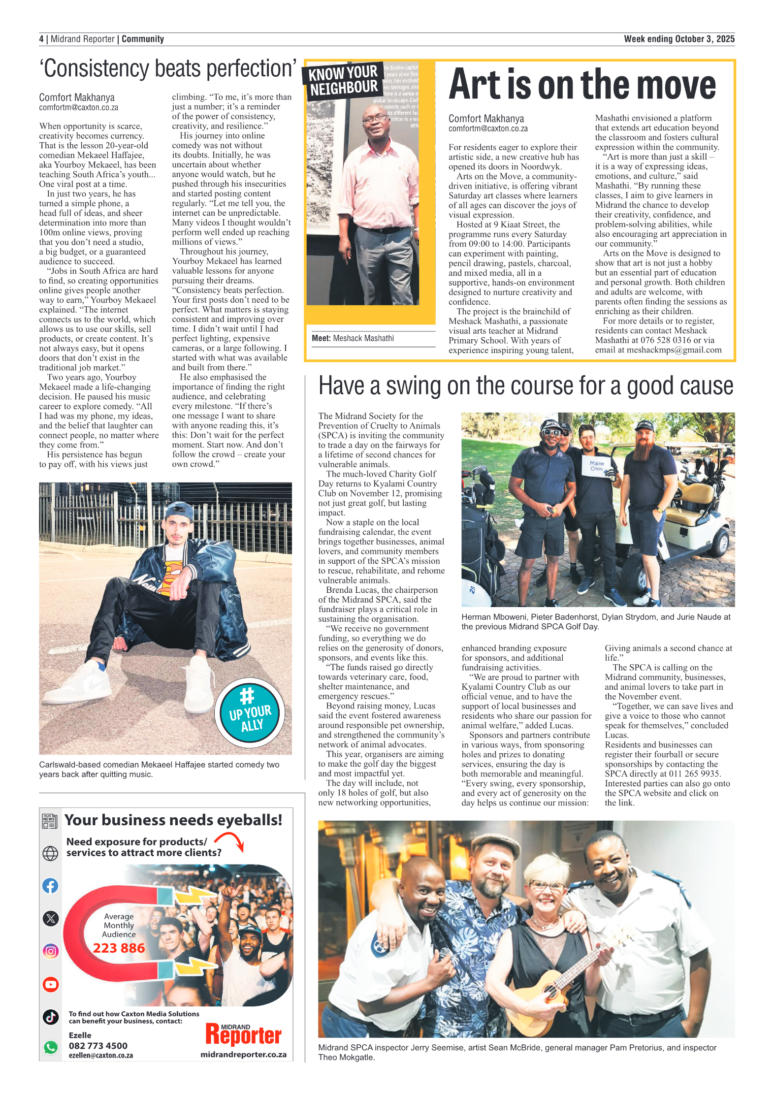 Midrand Reporter 3 October 2025 page 4