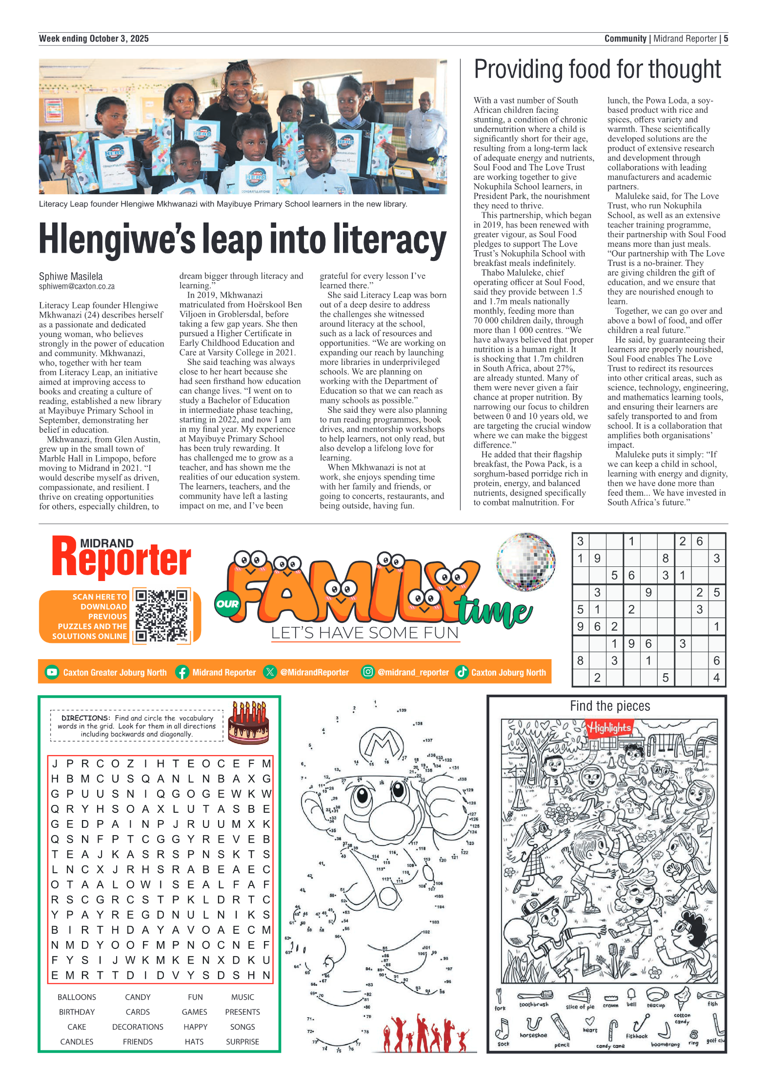 Midrand Reporter 3 October 2025 page 5