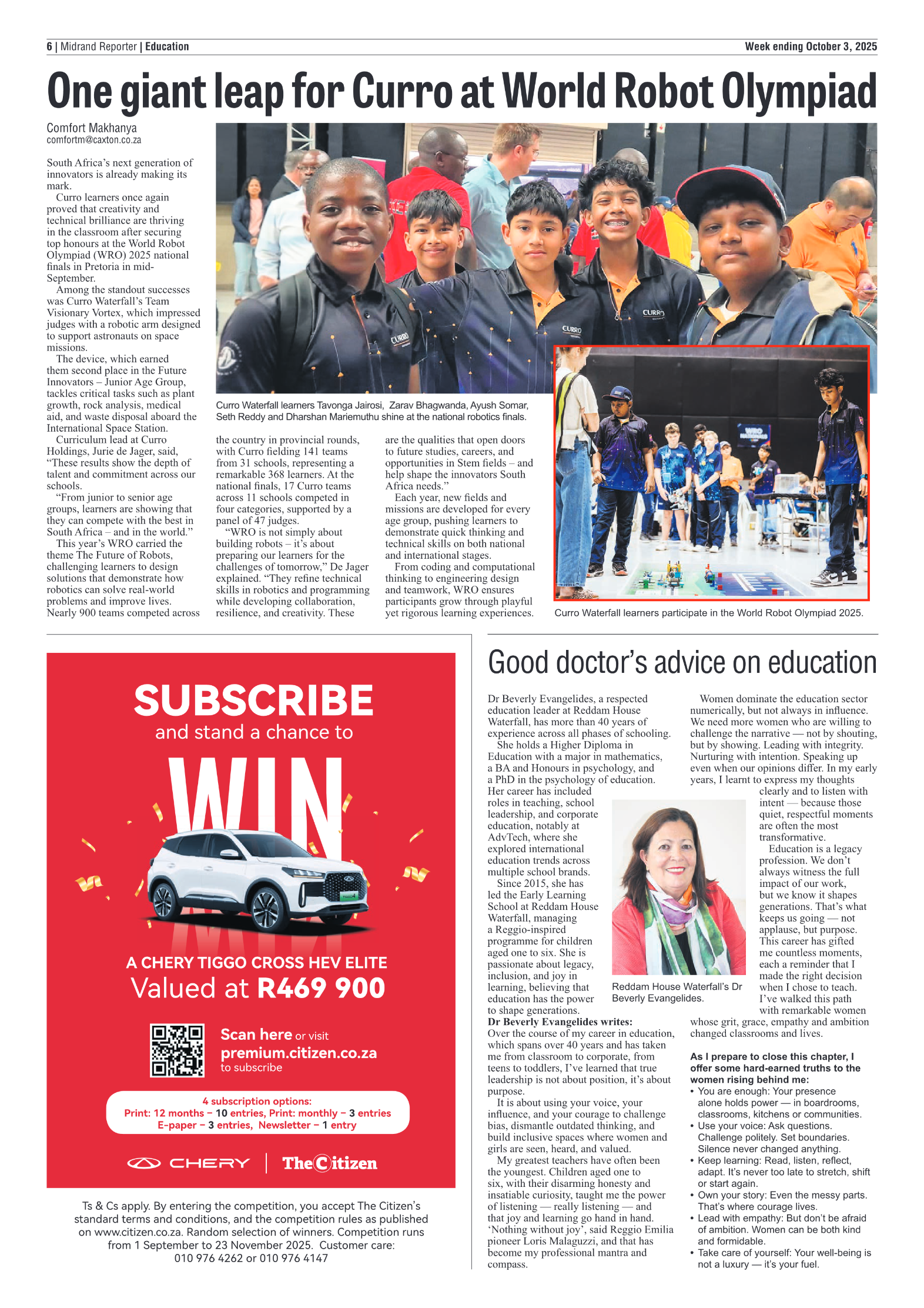 Midrand Reporter 3 October 2025 page 6