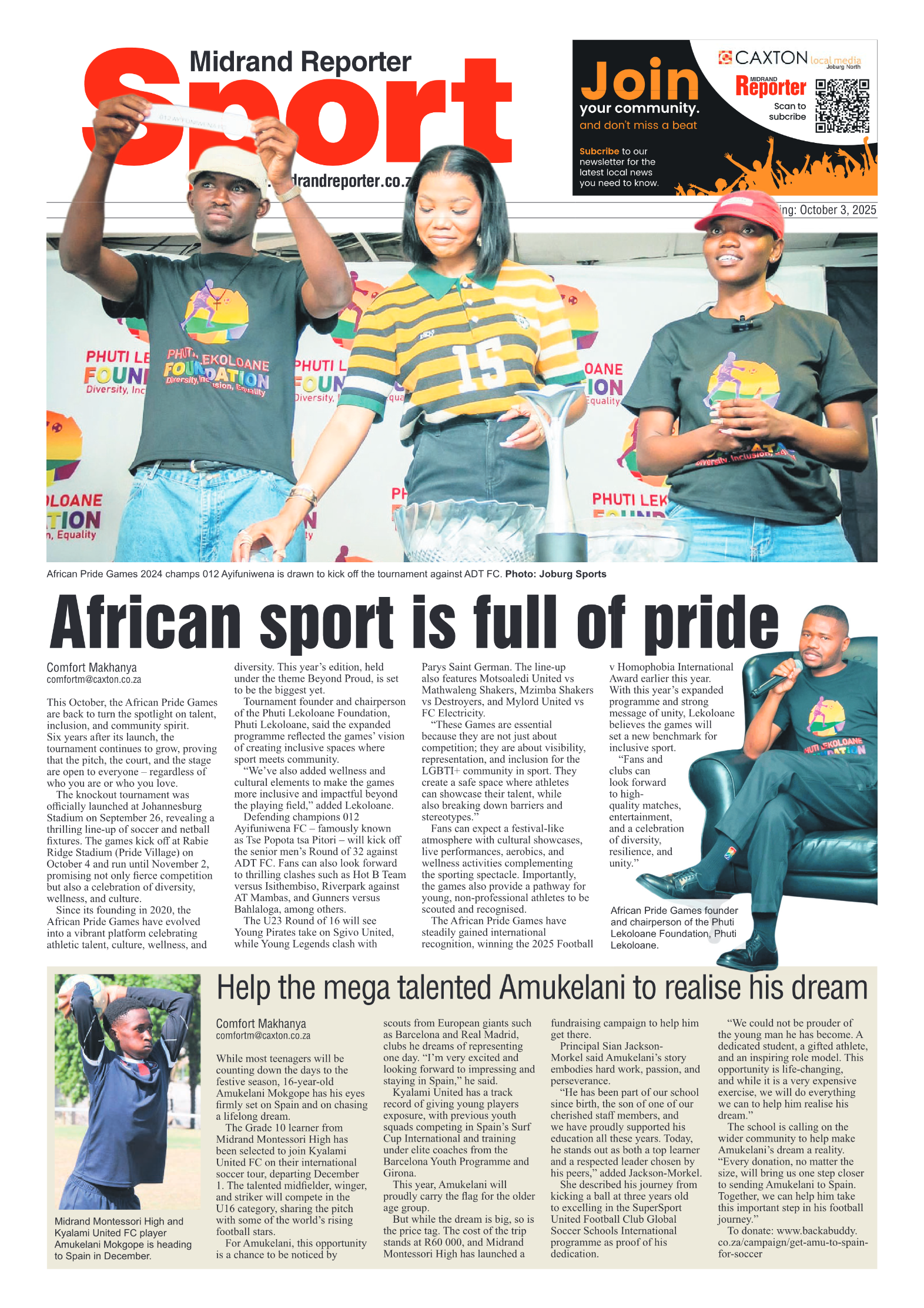 Midrand Reporter 3 October 2025 page 8