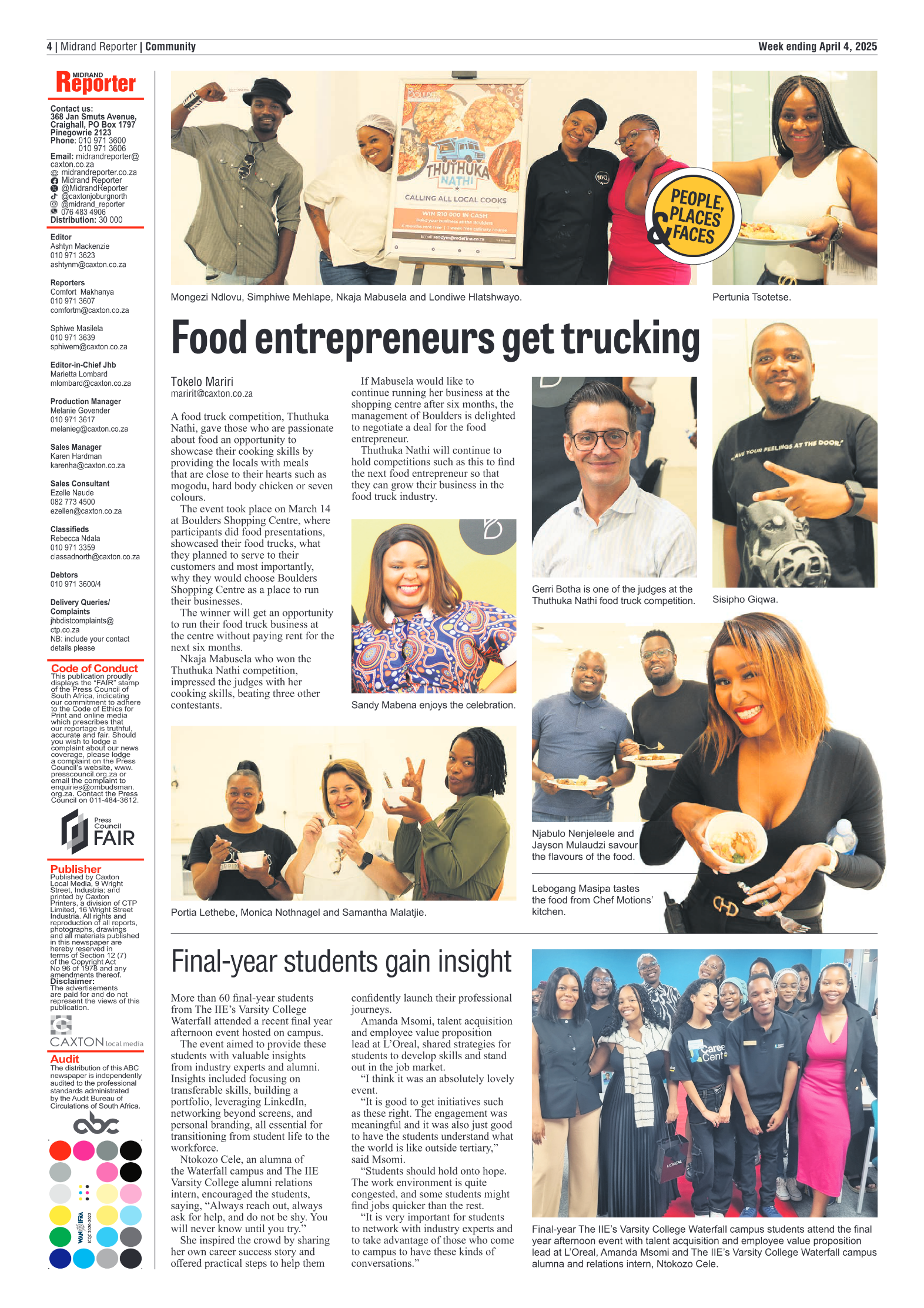 Midrand Reporter 4 April 2025 page 4