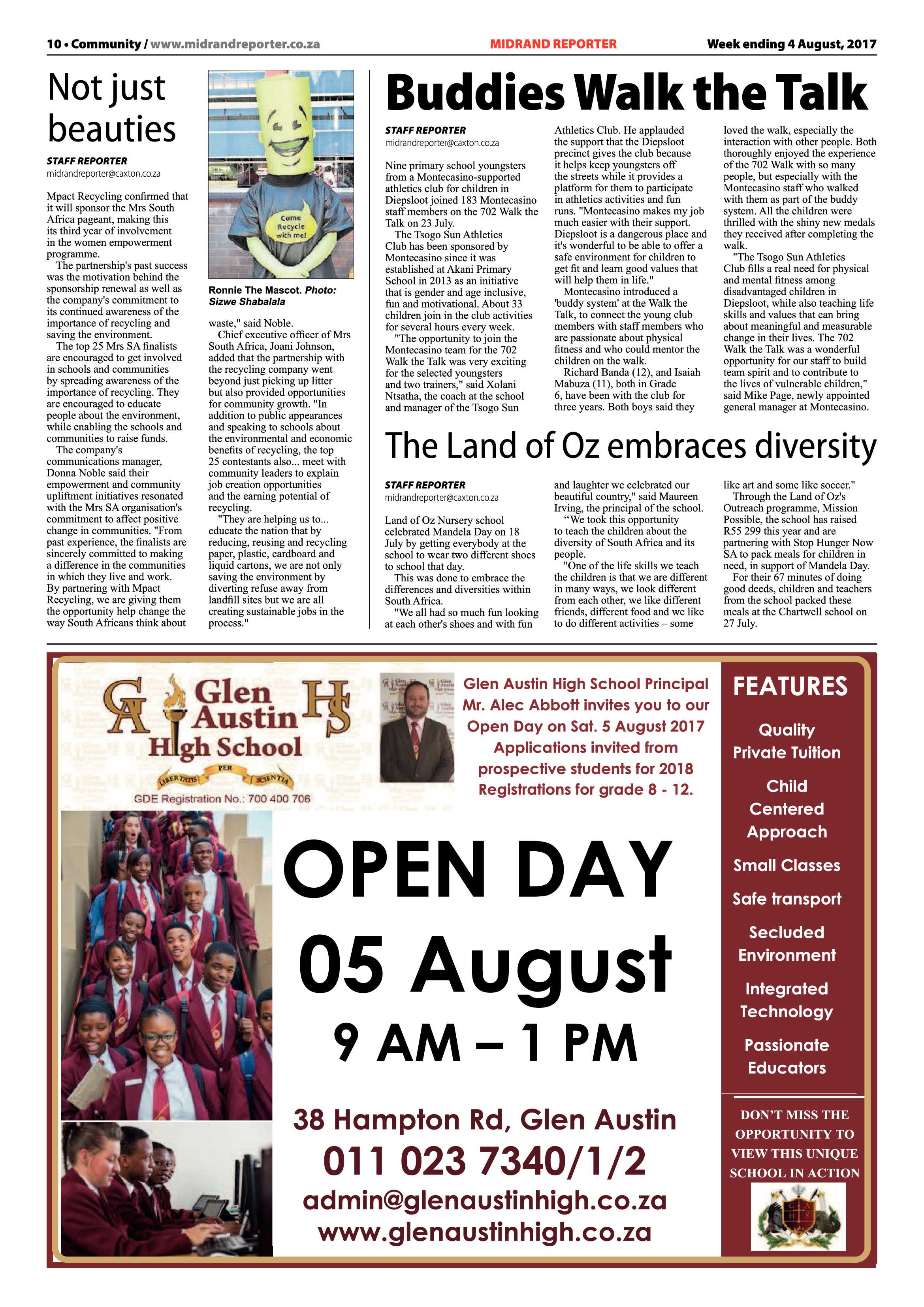 Midrand Reporter 4 August 2017 page 10