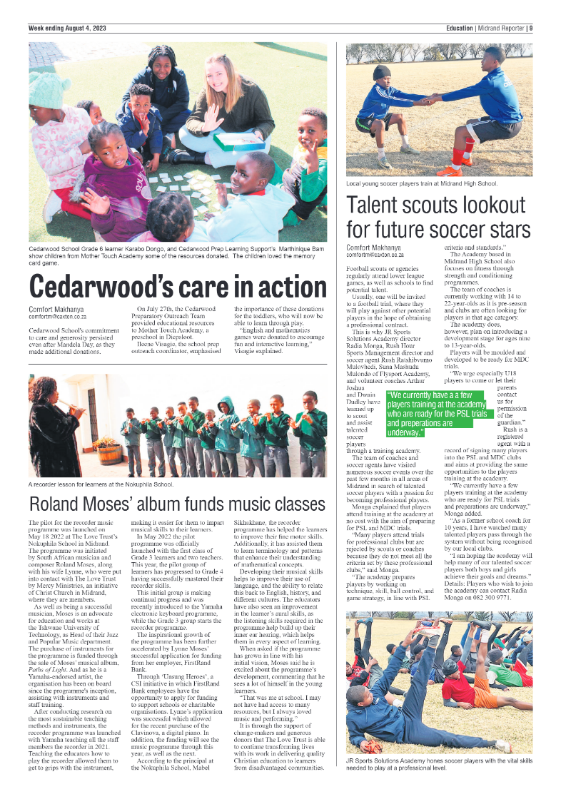 Midrand Reporter 4 August 2023 page 17