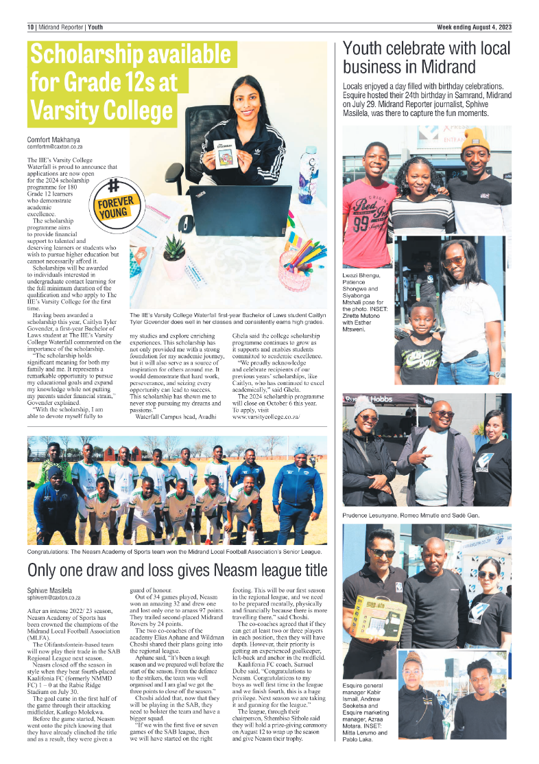 Midrand Reporter 4 August 2023 page 18