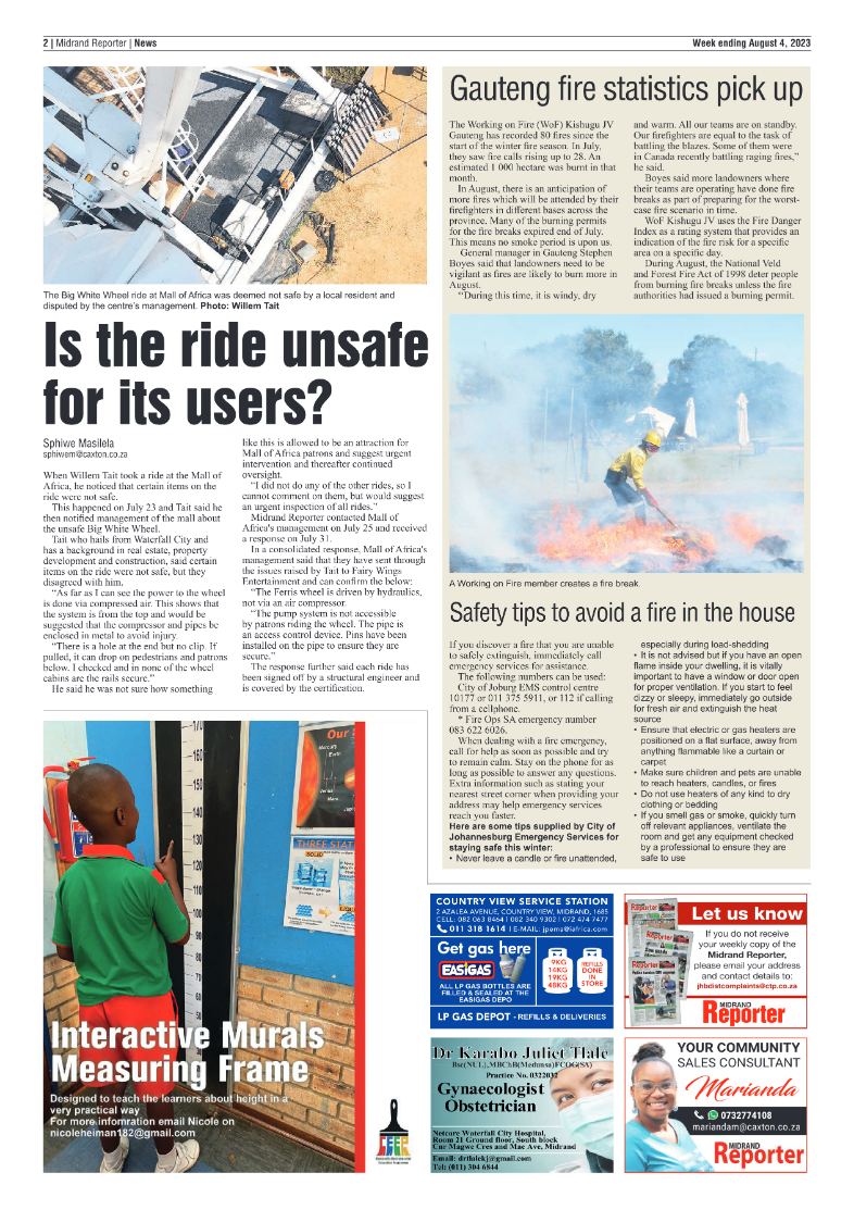 Midrand Reporter 4 August 2023 page 2