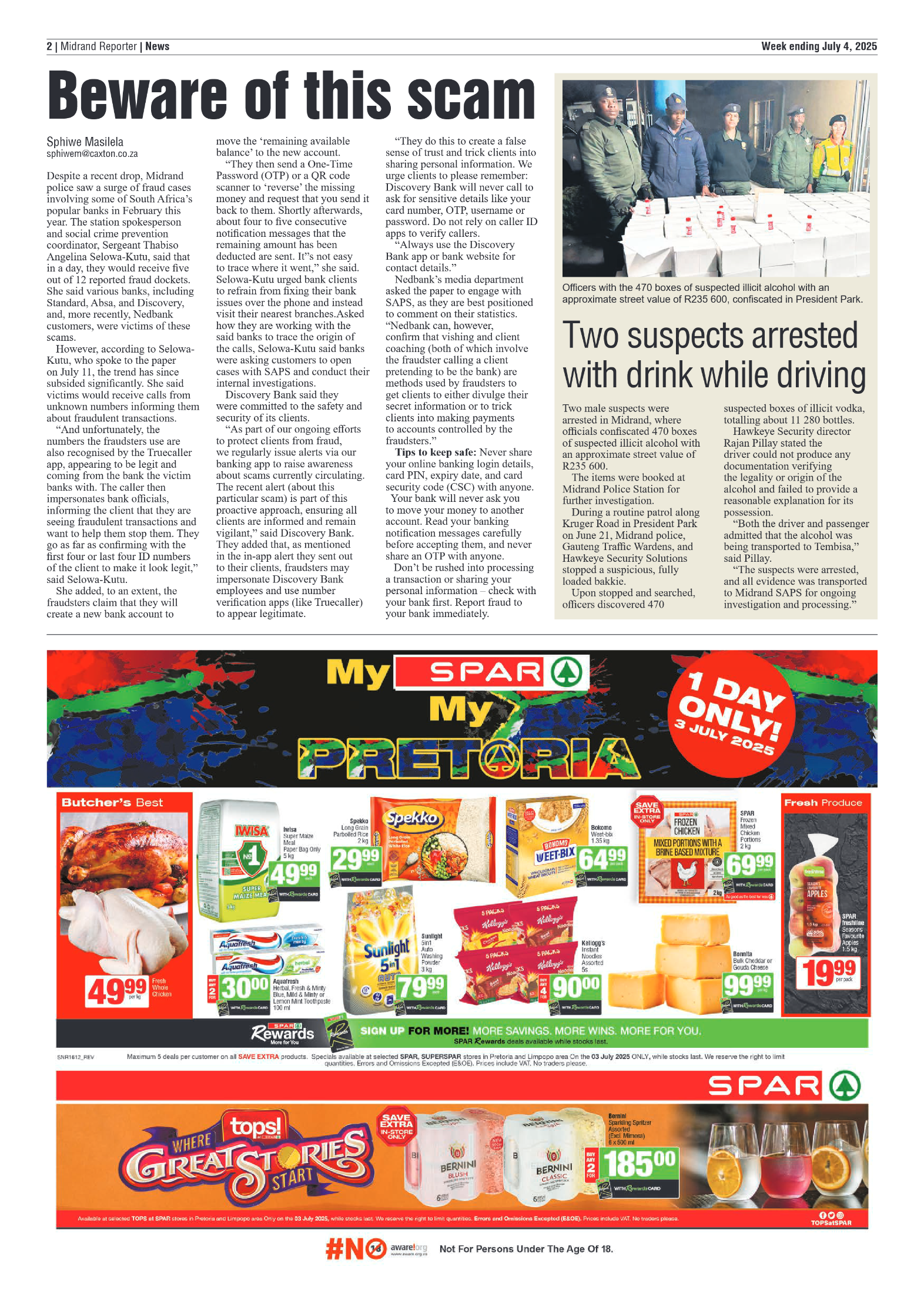 Midrand Reporter 4 July 2025 page 2
