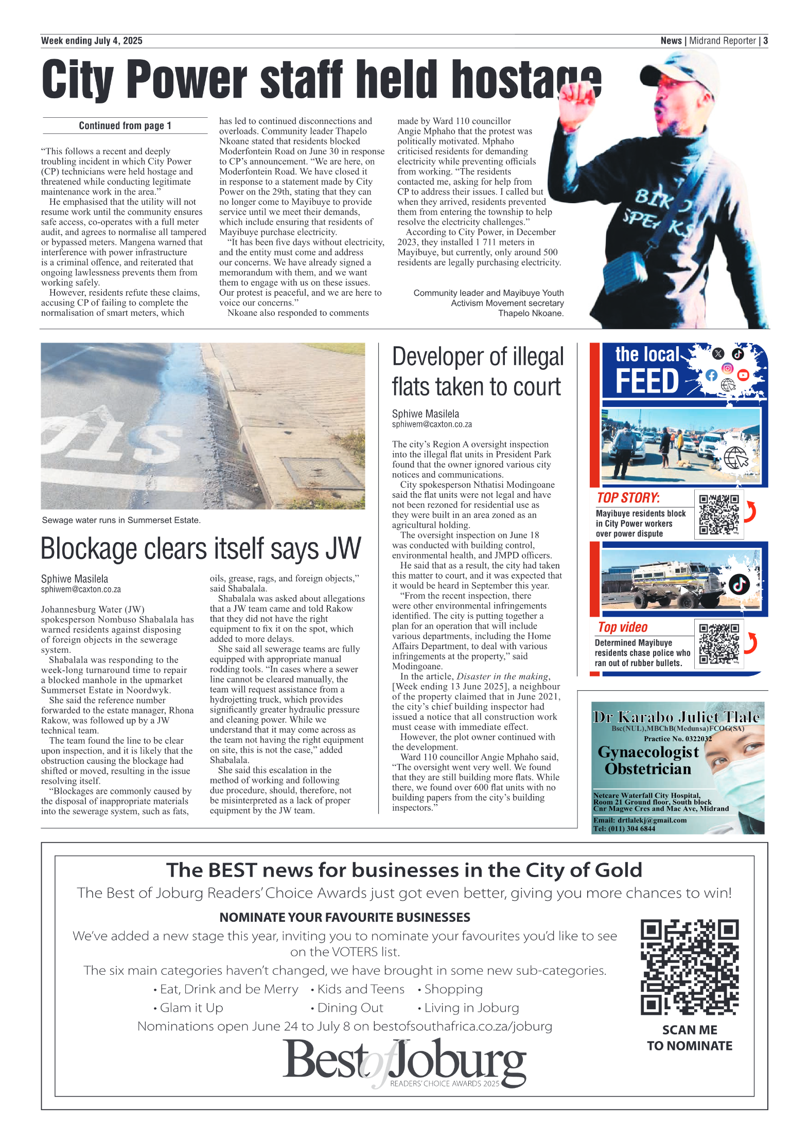 Midrand Reporter 4 July 2025 page 3