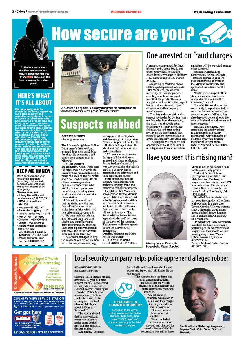 Midrand Reporter 4 June 2021 page 2