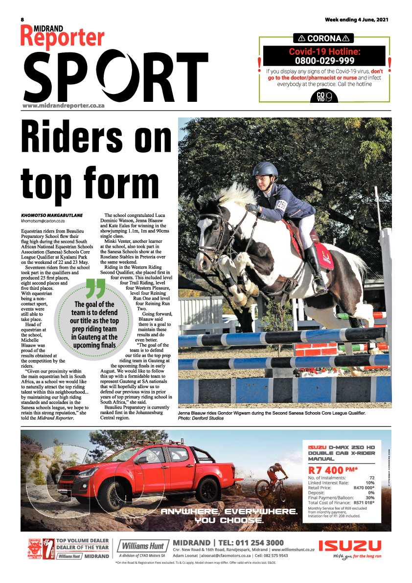 Midrand Reporter 4 June 2021 page 8