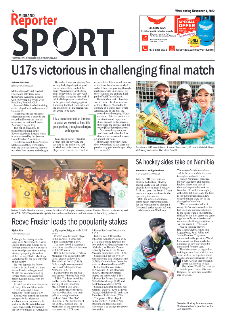 Midrand Reporter 4 November 2022 page 20