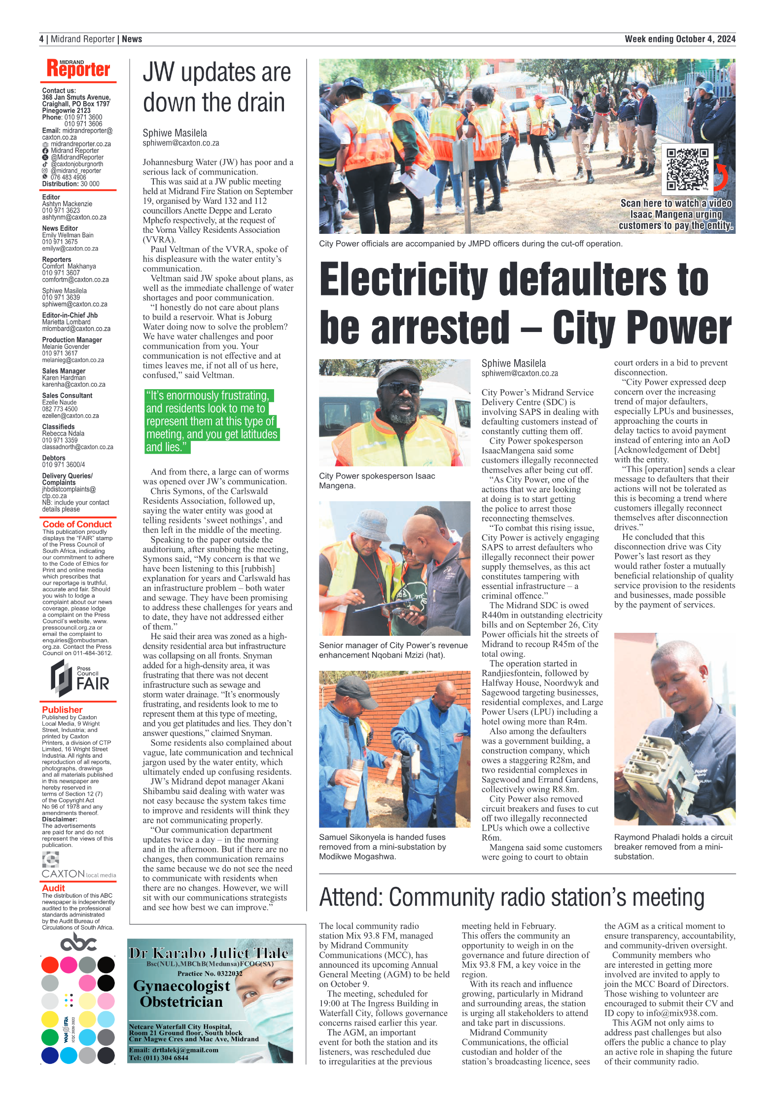 Midrand Reporter 4 October 2024 page 4