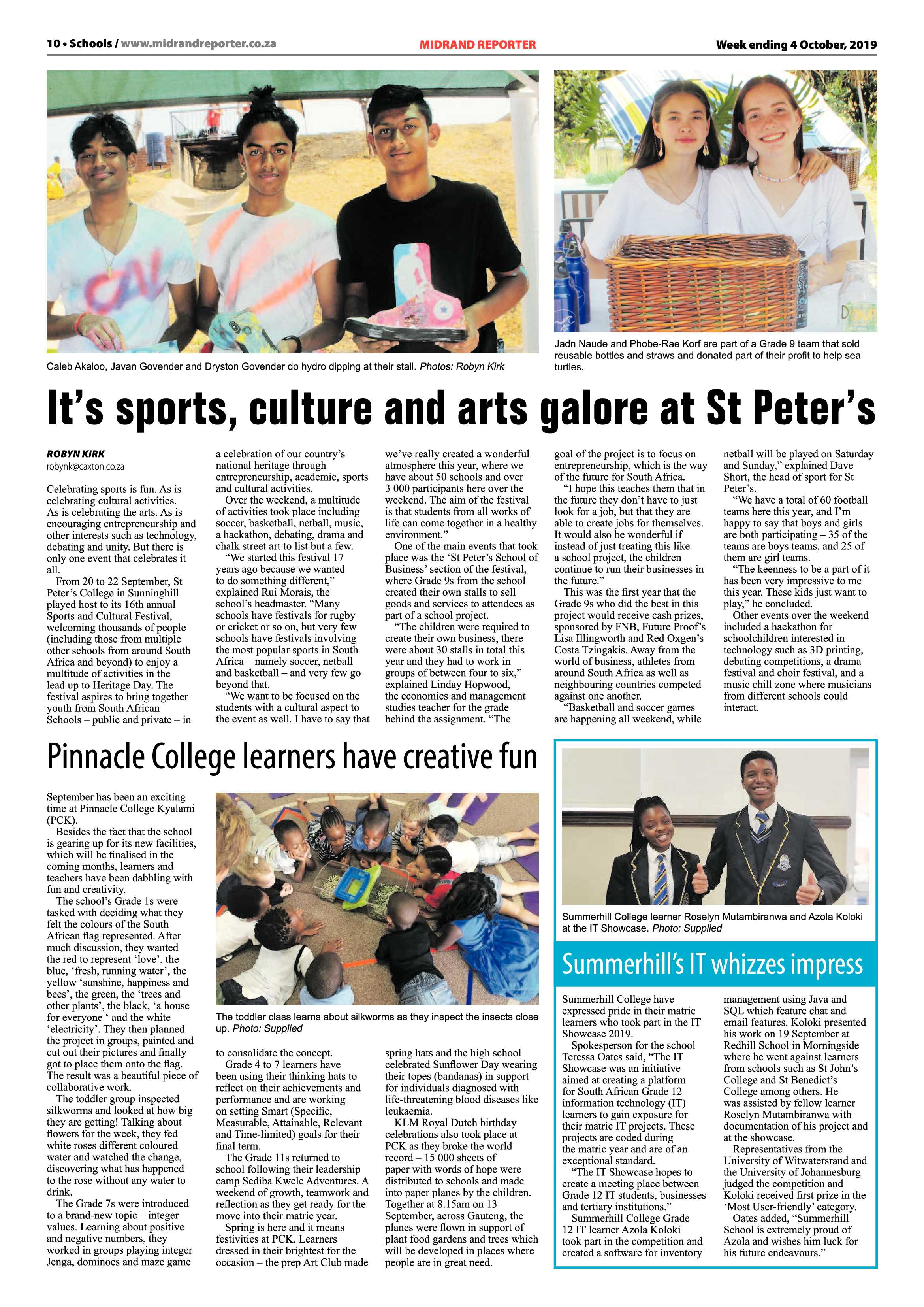 Midrand Reporter 4 October, 2019 page 10