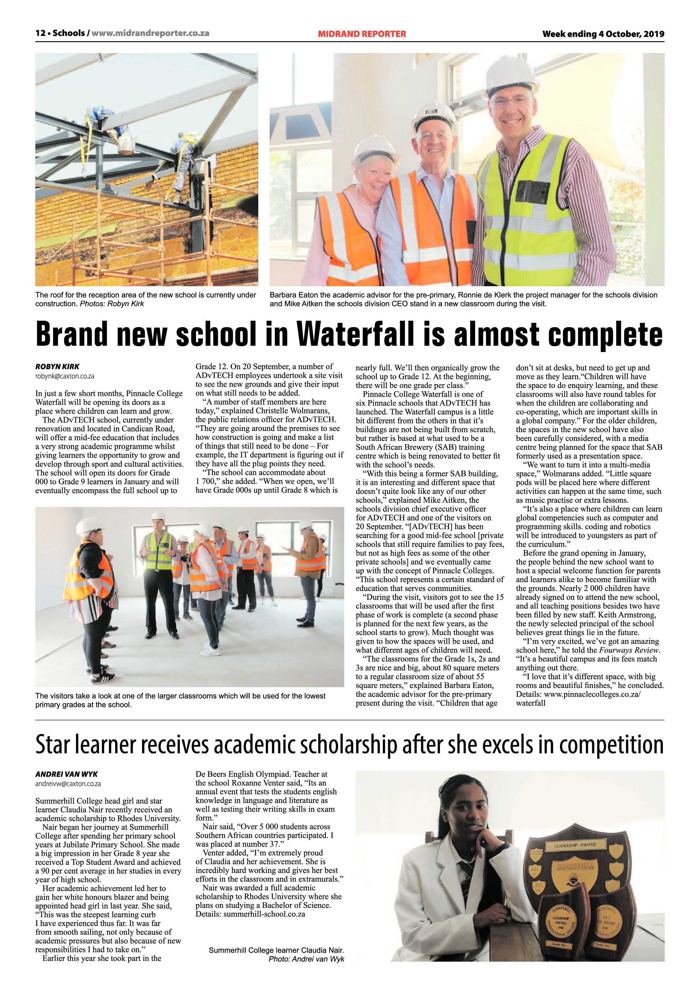 Midrand Reporter 4 October, 2019 page 12