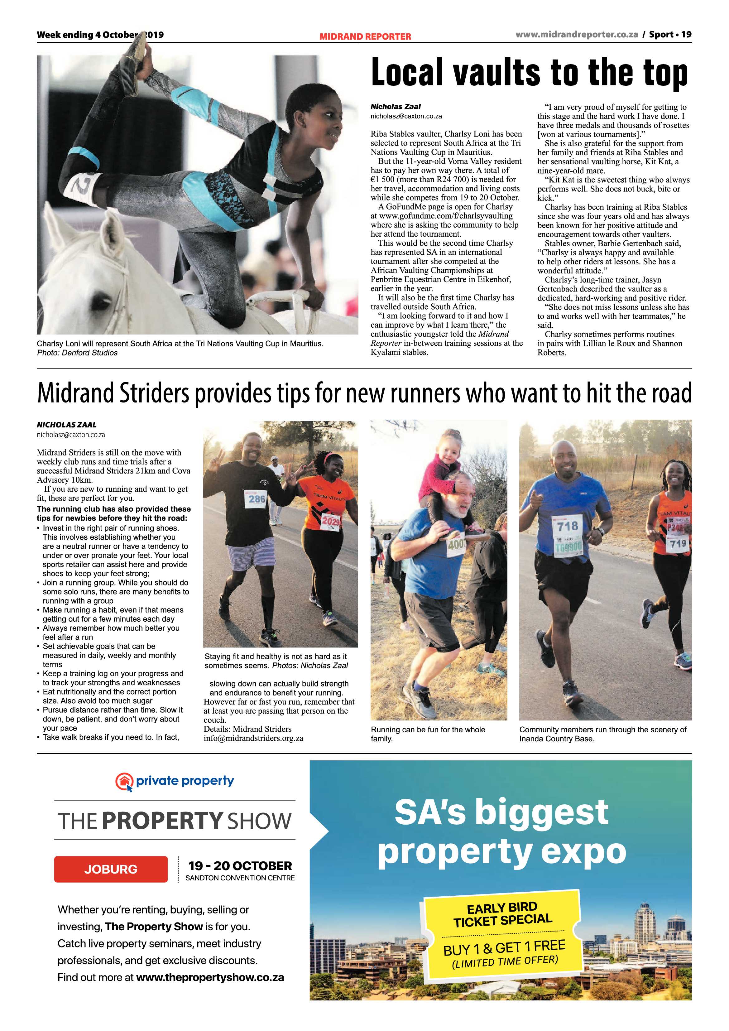 Midrand Reporter 4 October, 2019 page 19