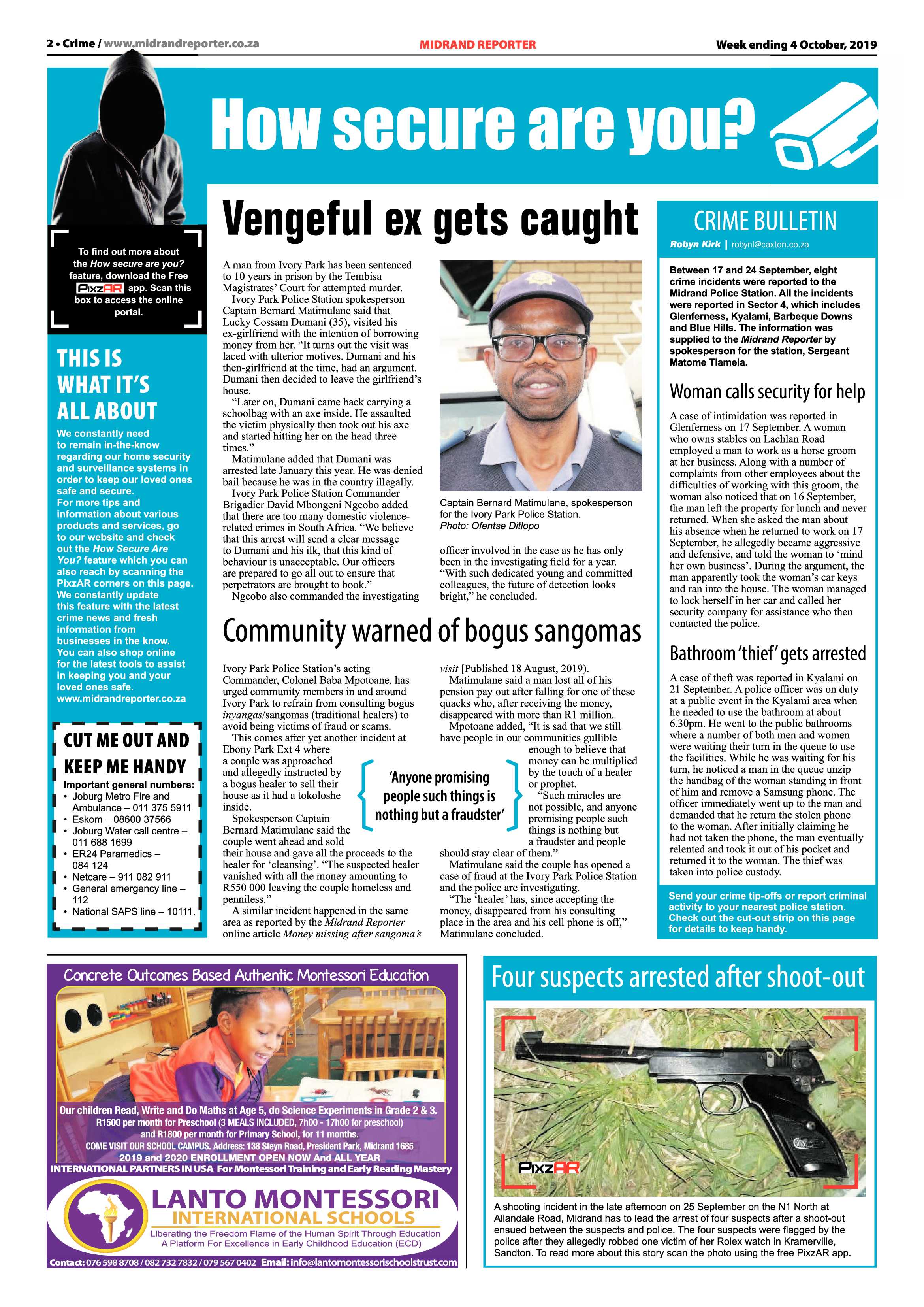 Midrand Reporter 4 October, 2019 page 2