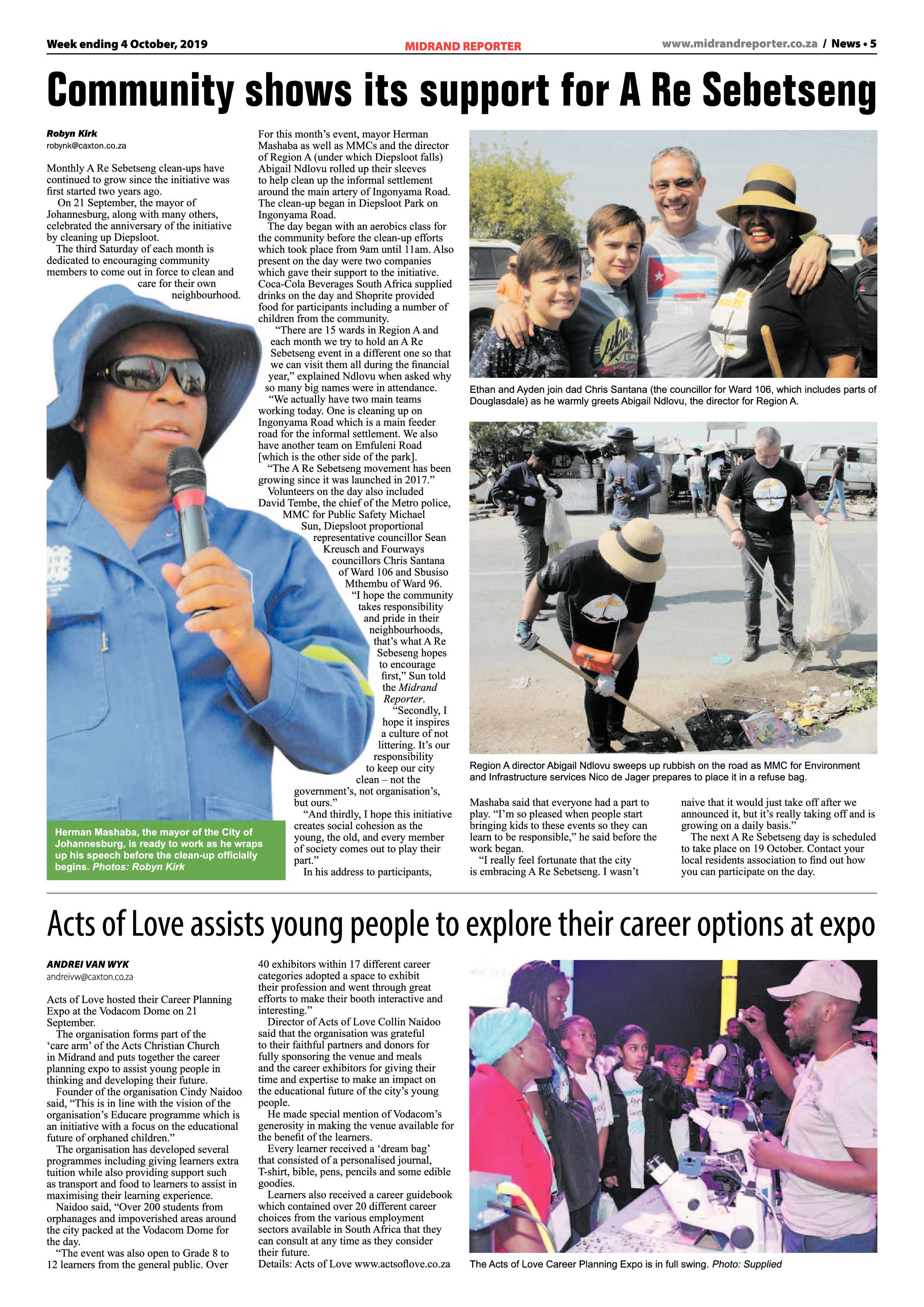 Midrand Reporter 4 October, 2019 page 5