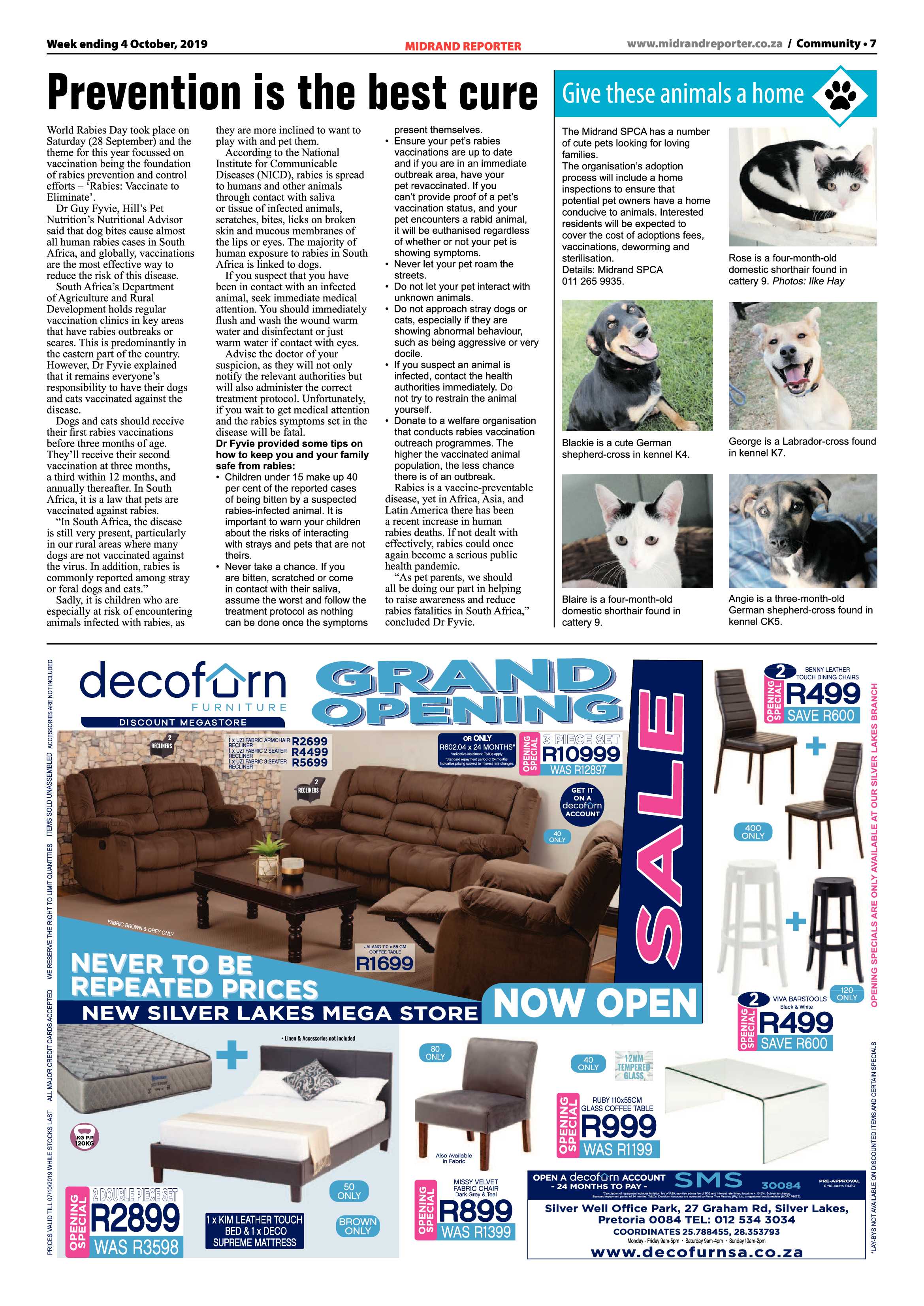 Midrand Reporter 4 October, 2019 page 7