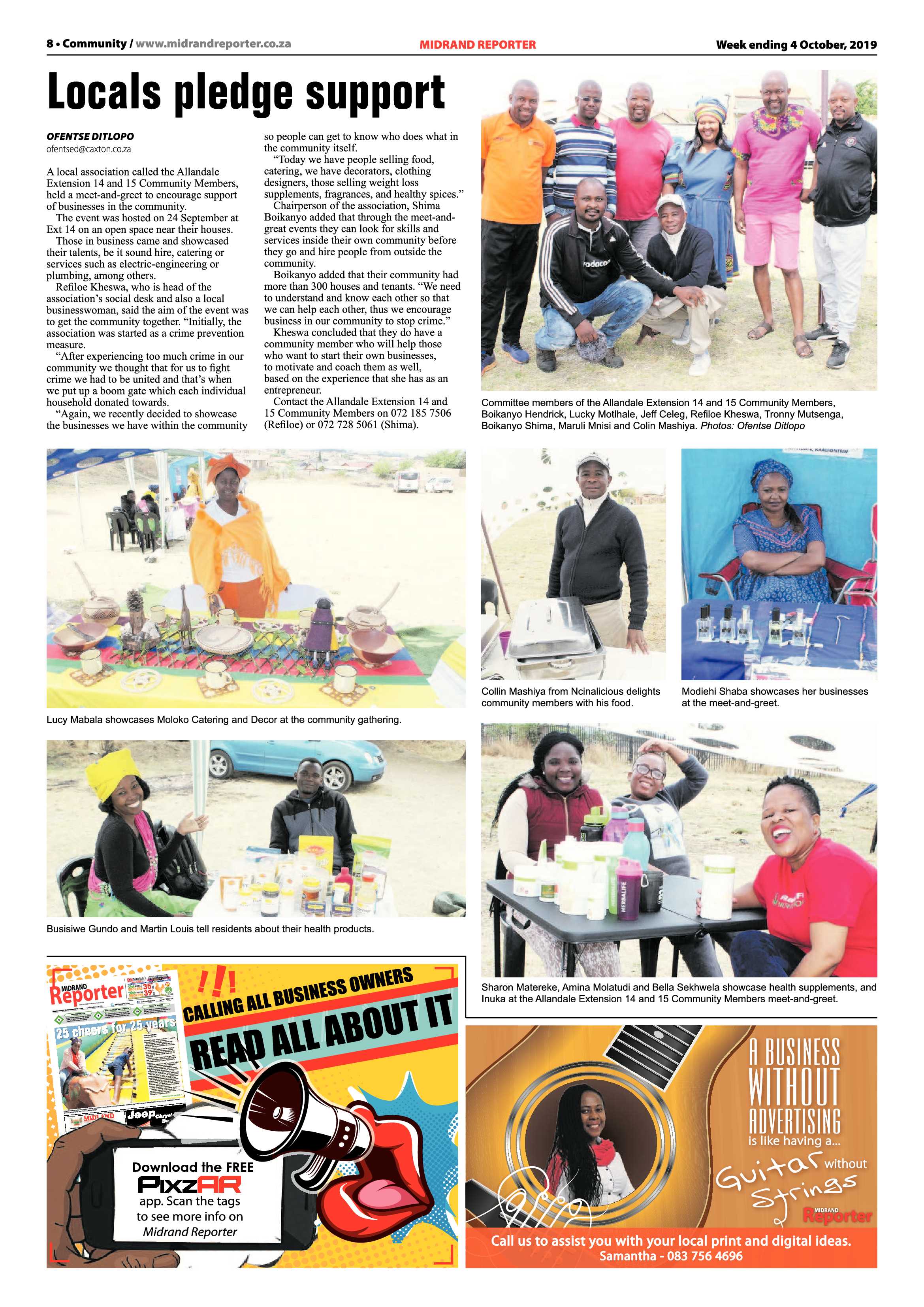 Midrand Reporter 4 October, 2019 page 8