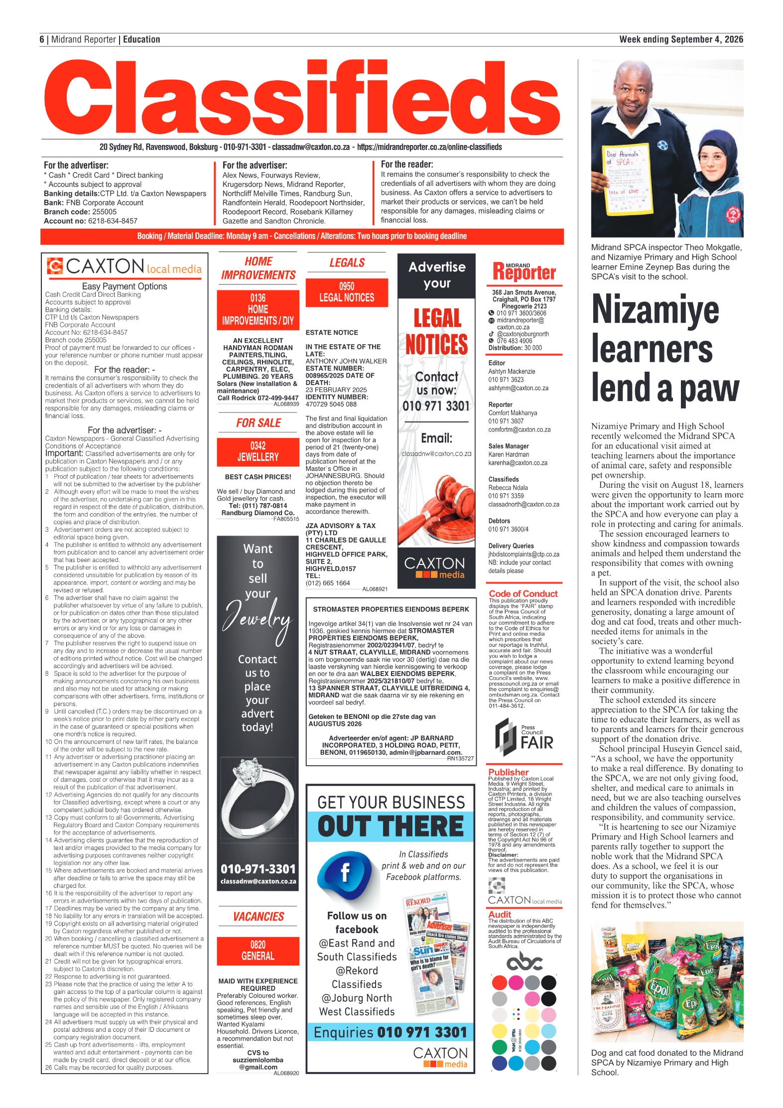 Midrand Reporter 4 September 2026 page 6