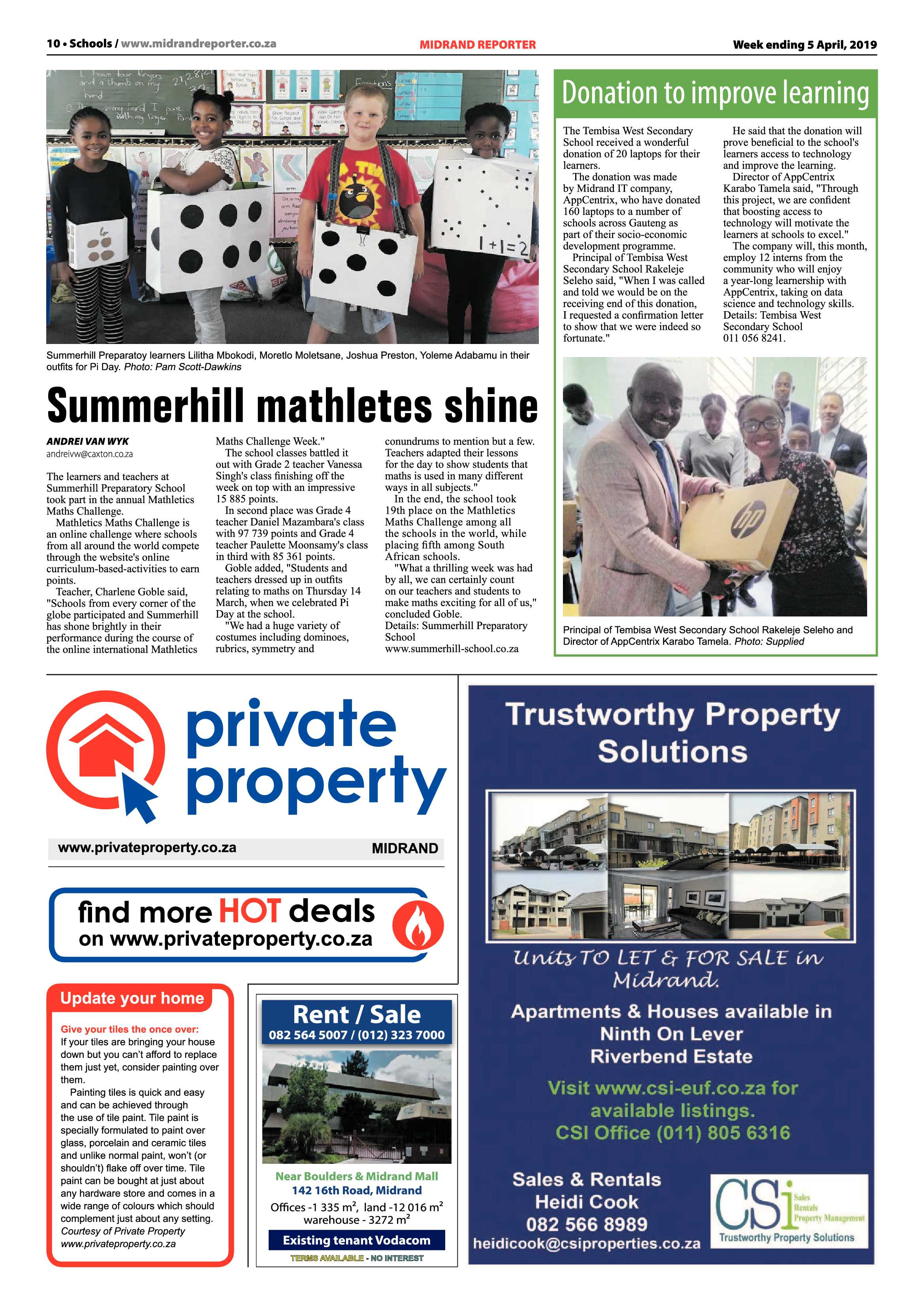 Midrand Reporter 5 April, 2019 page 10