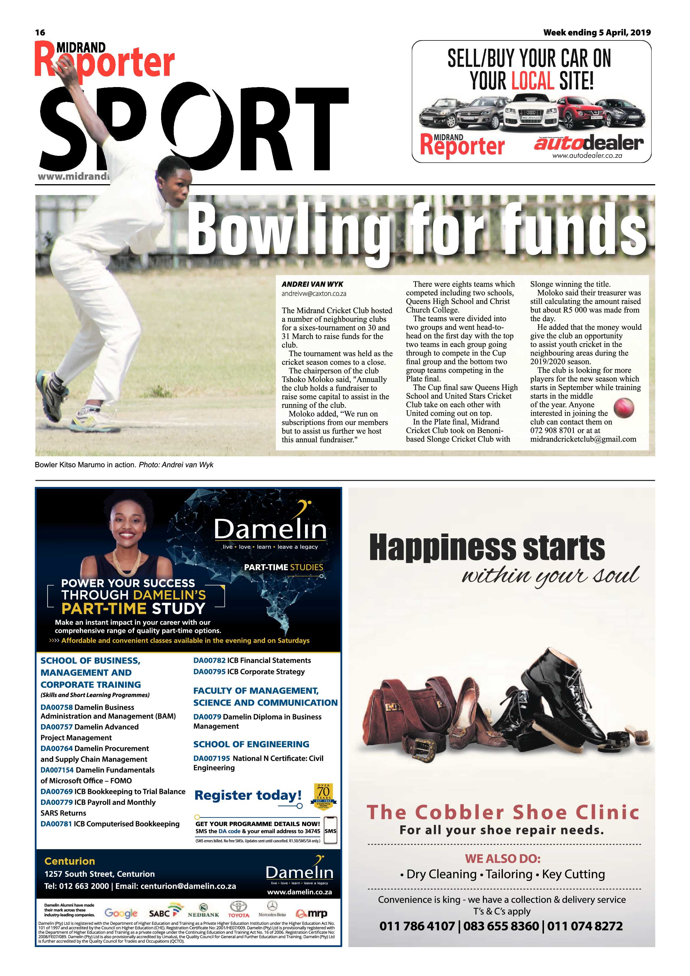 Midrand Reporter 5 April, 2019 page 16