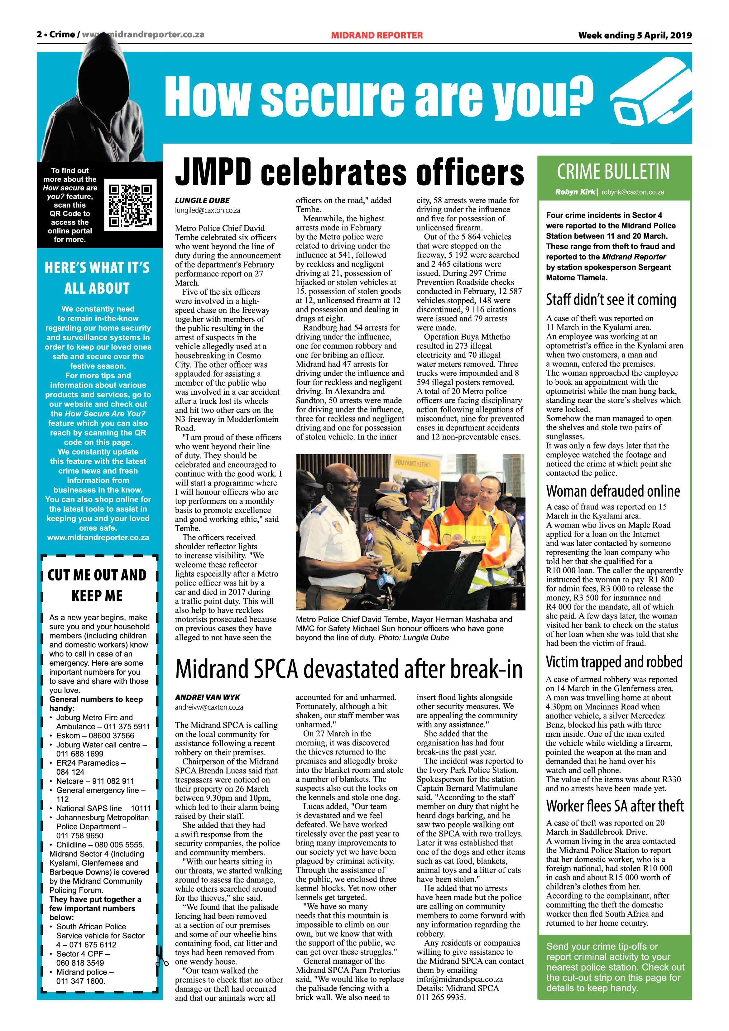Midrand Reporter 5 April, 2019 page 2