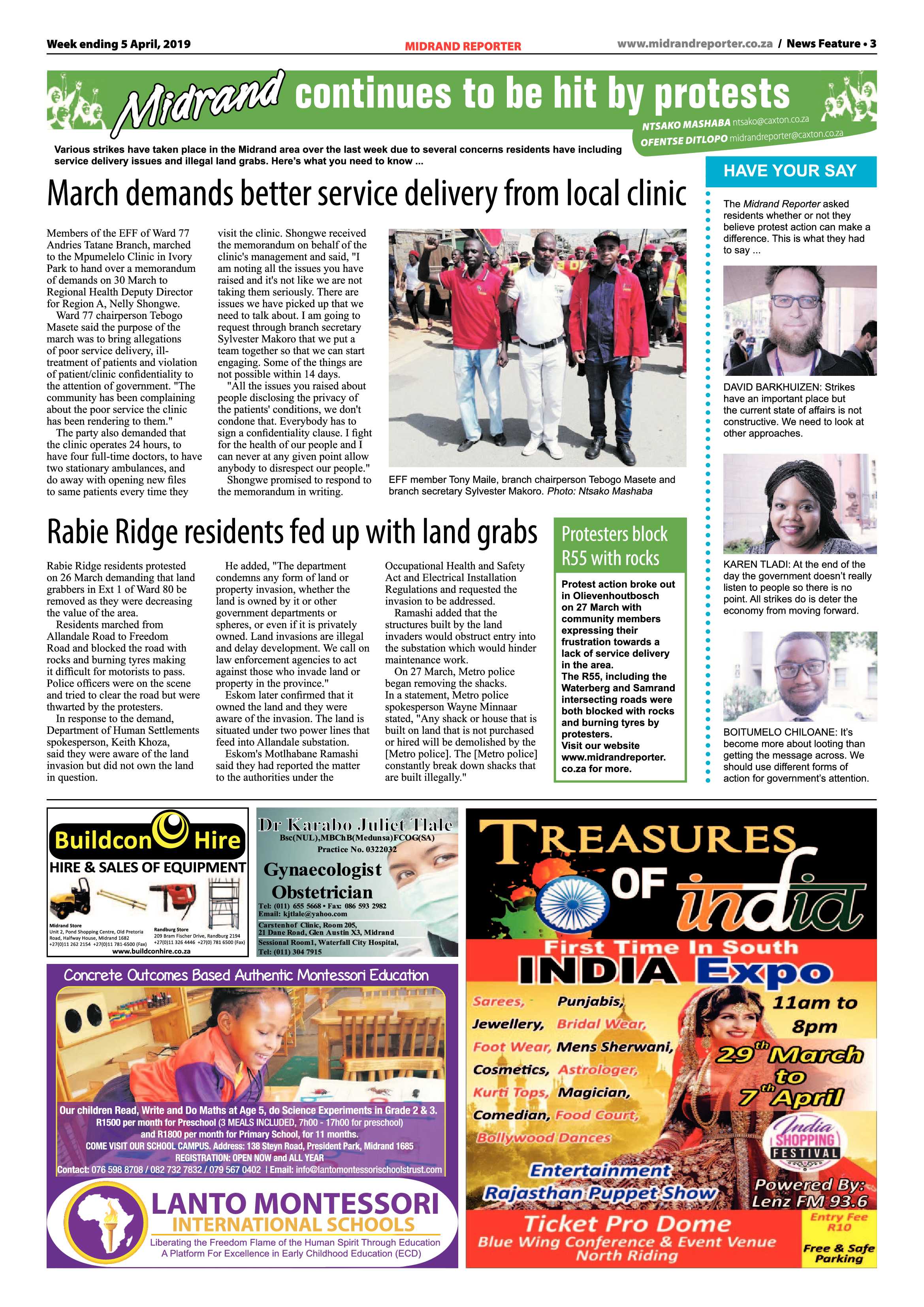 Midrand Reporter 5 April, 2019 page 3
