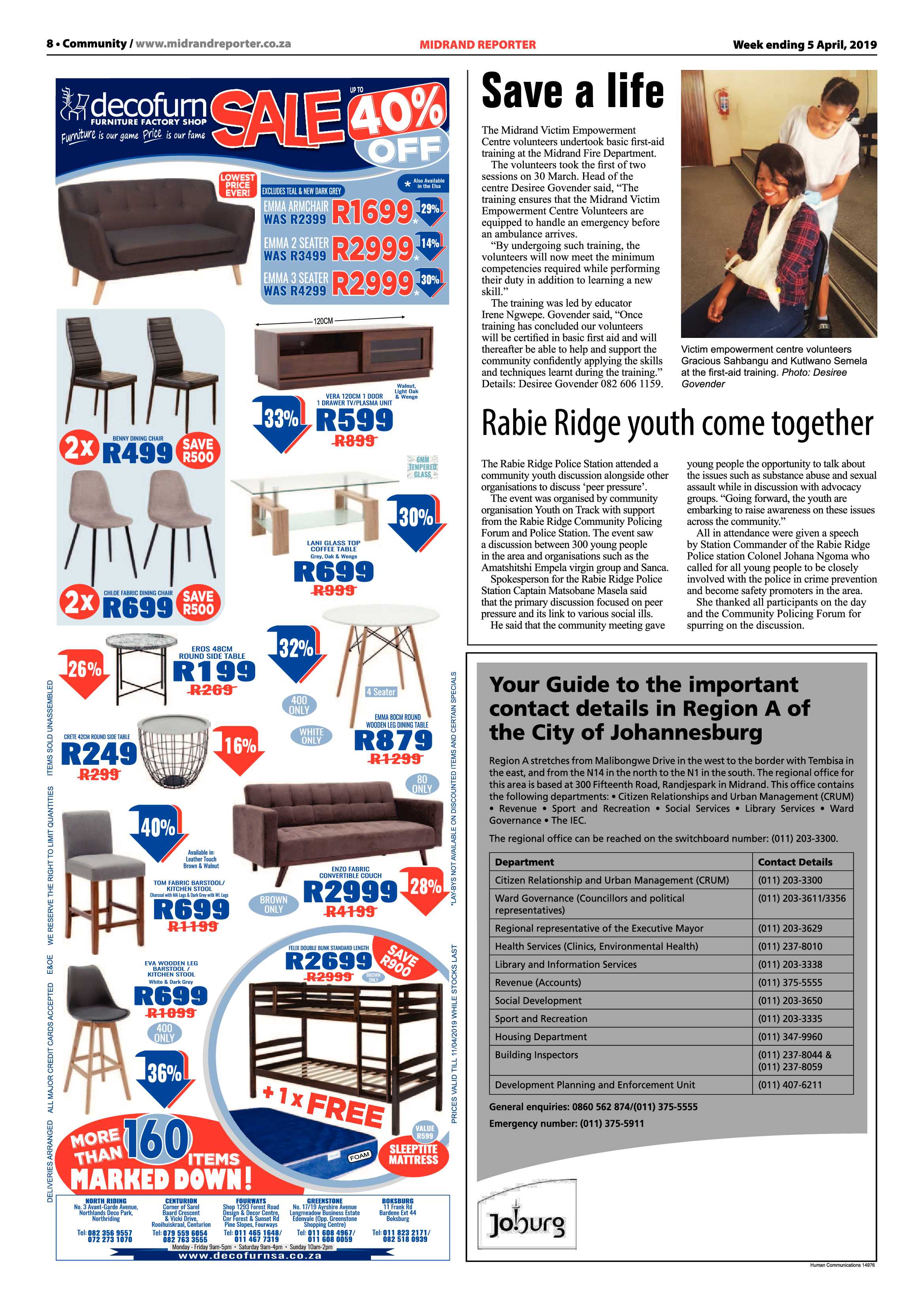 Midrand Reporter 5 April, 2019 page 8