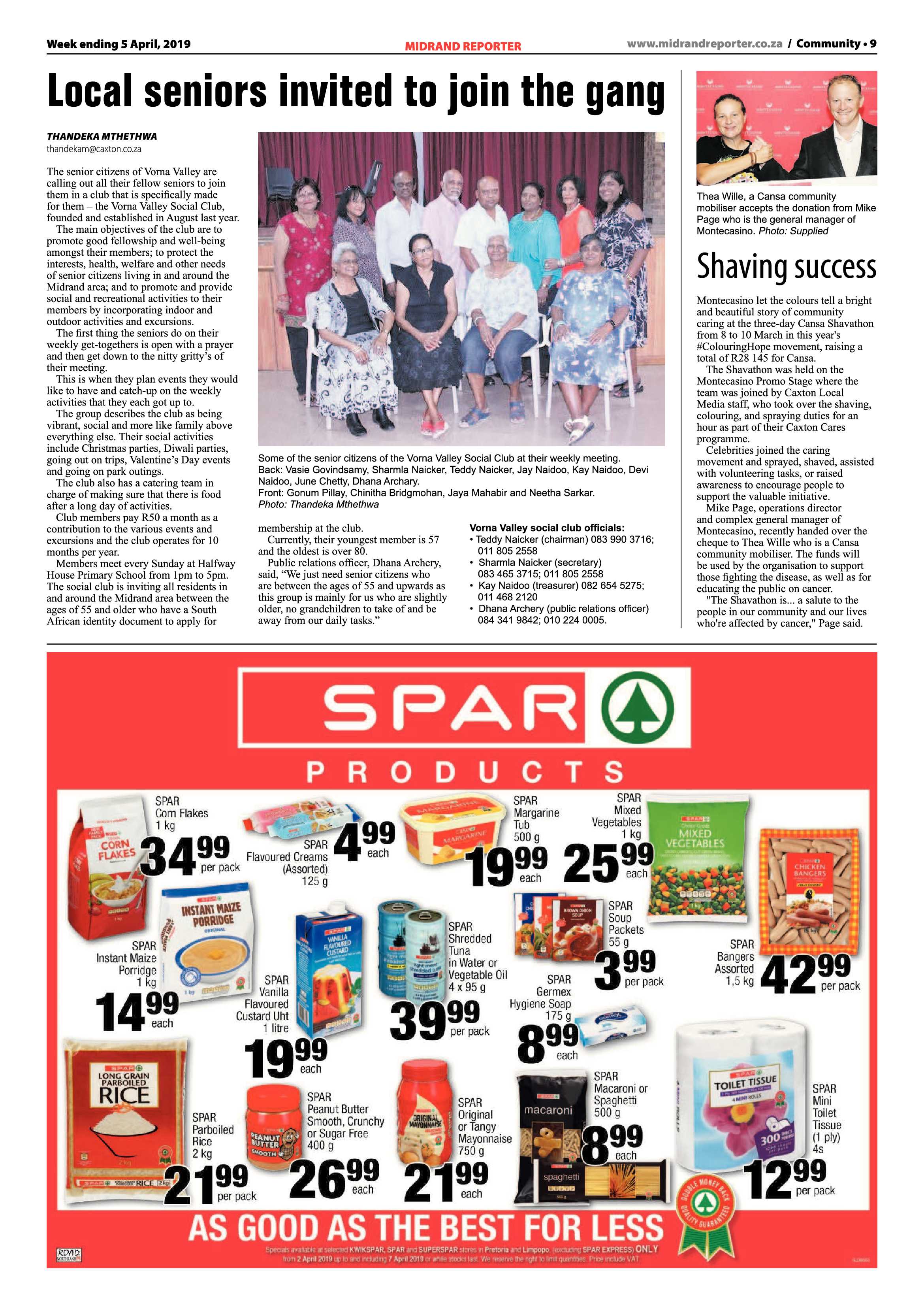Midrand Reporter 5 April, 2019 page 9