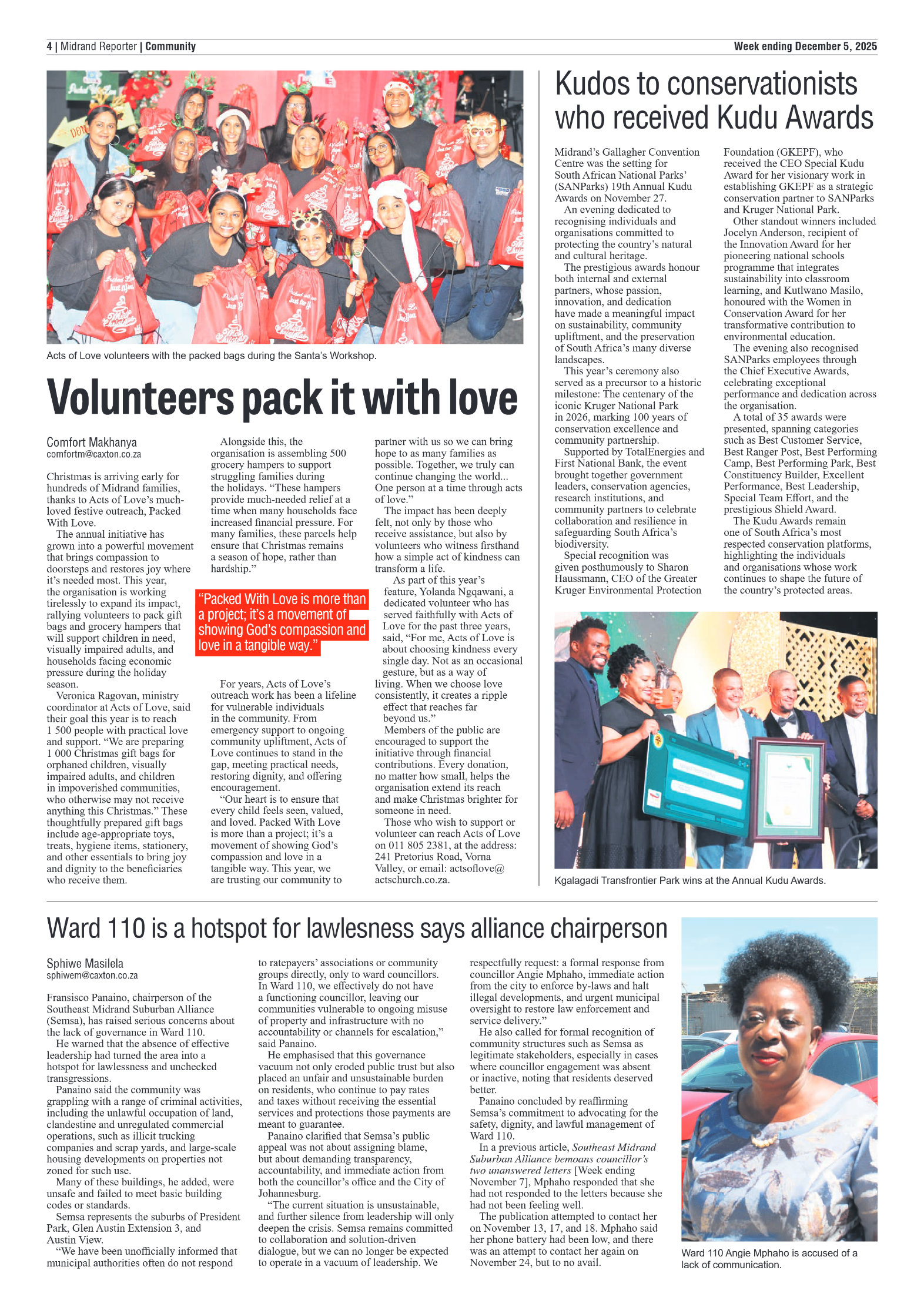 Midrand Reporter 5 December 2025 page 4