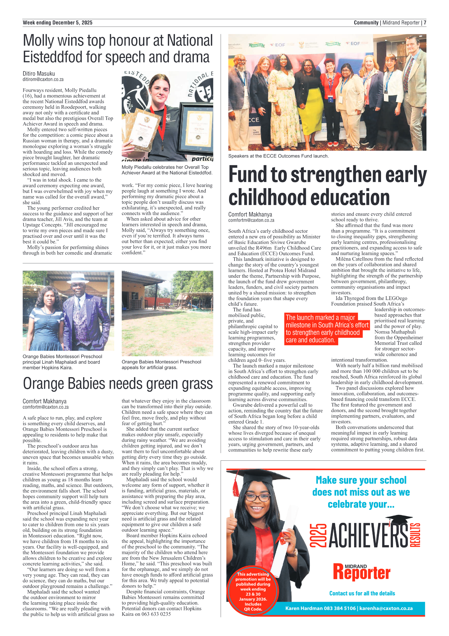 Midrand Reporter 5 December 2025 page 7