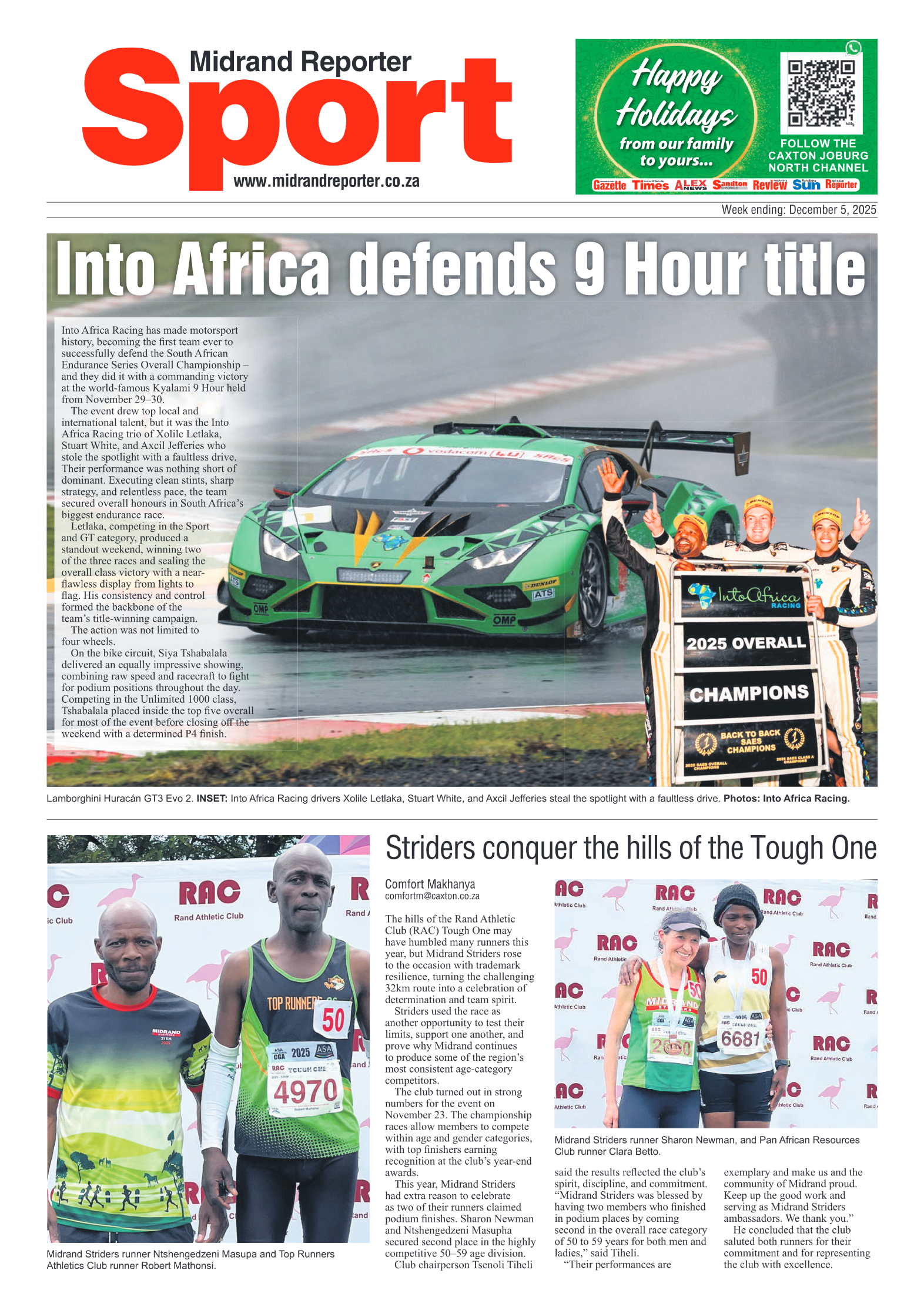 Midrand Reporter 5 December 2025 page 8