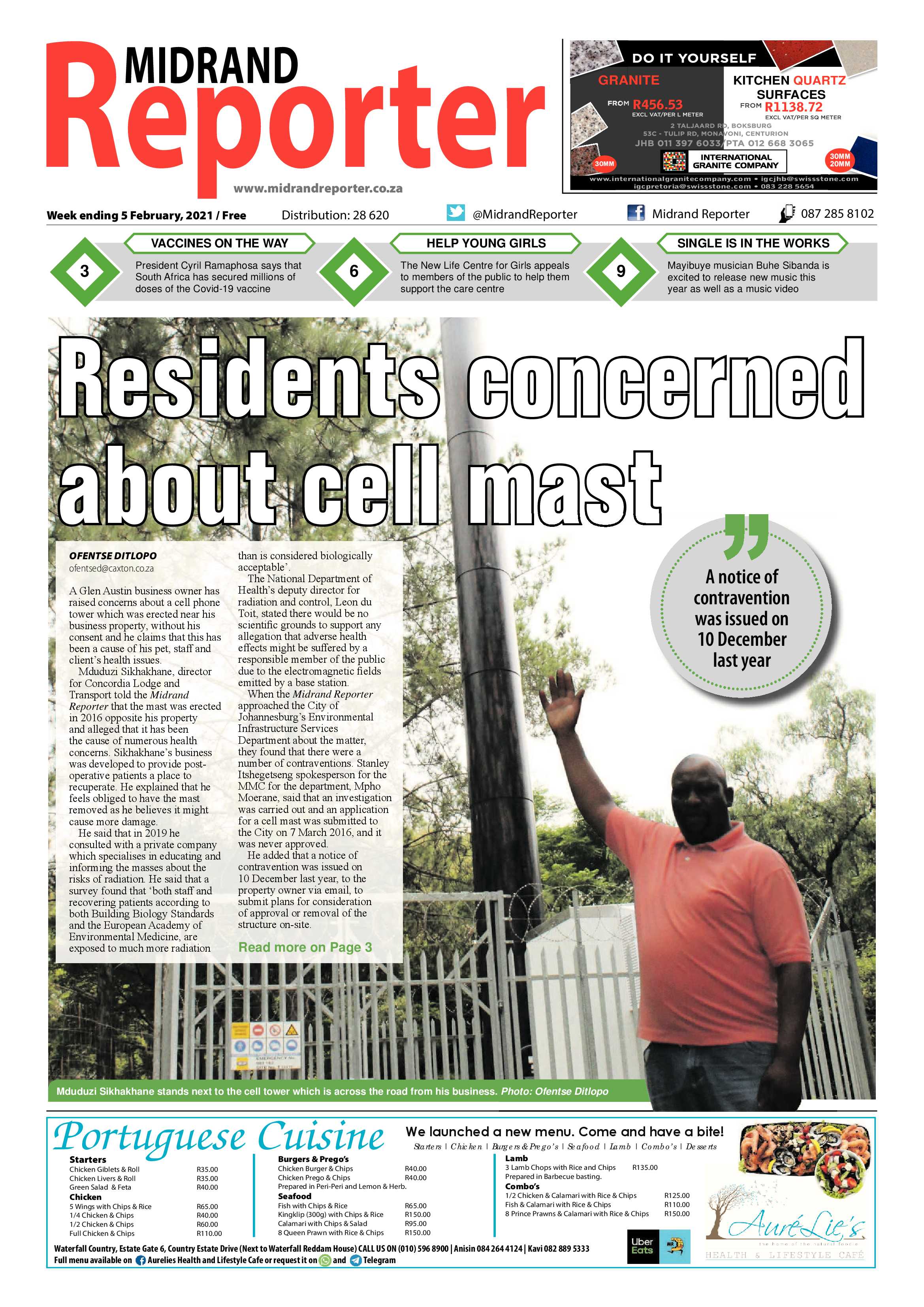 Midrand Reporter 5 February 2021 page 1