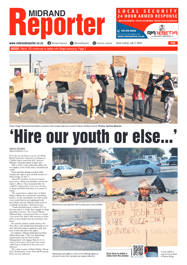 Midrand Reporter 5 July 2024 page 1