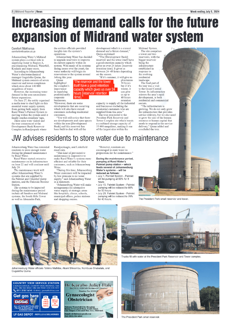 Midrand Reporter 5 July 2024 page 2