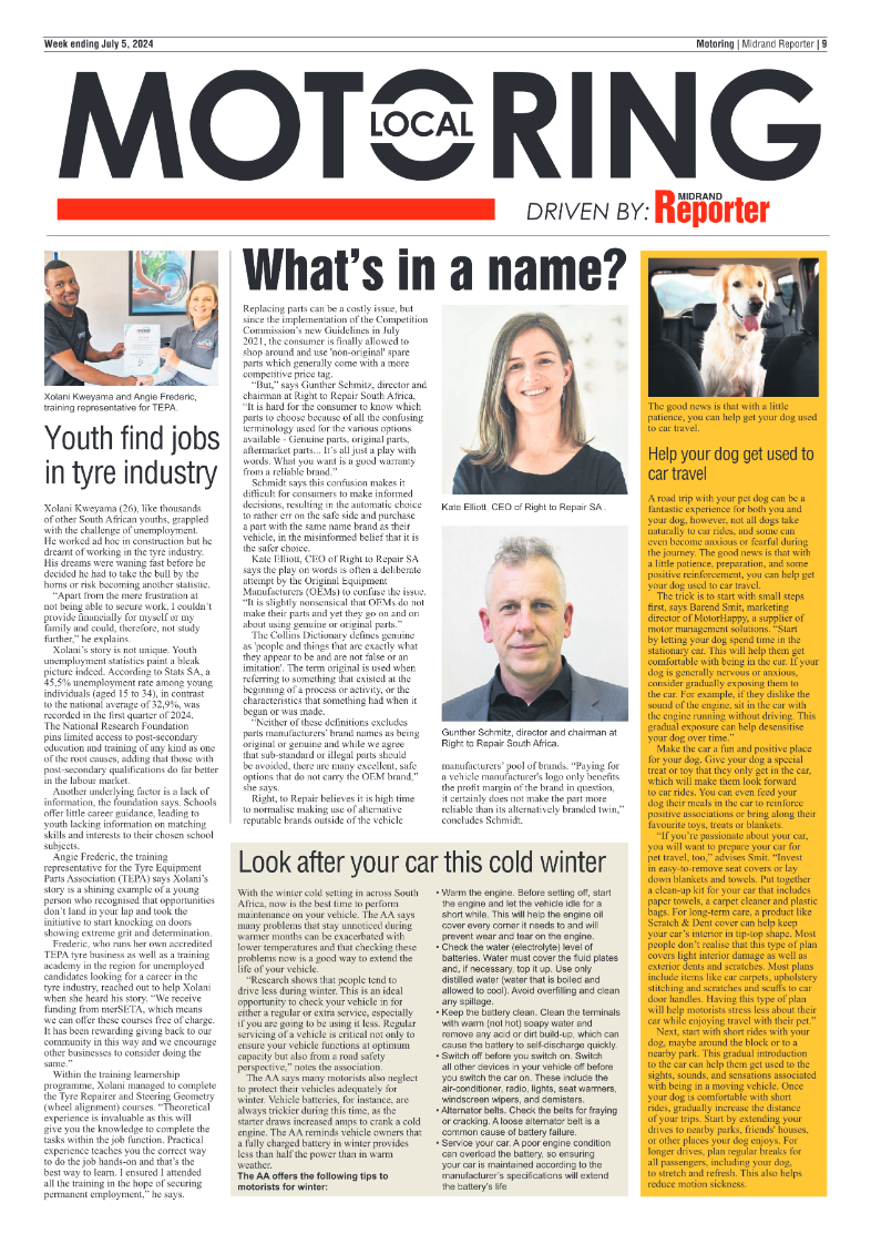 Midrand Reporter 5 July 2024 page 9