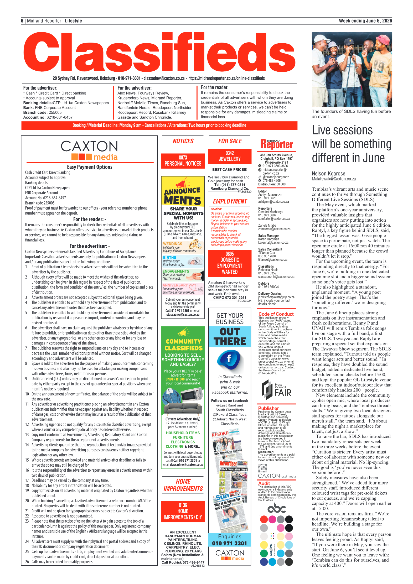 Midrand Reporter 5 June 2026 page 6
