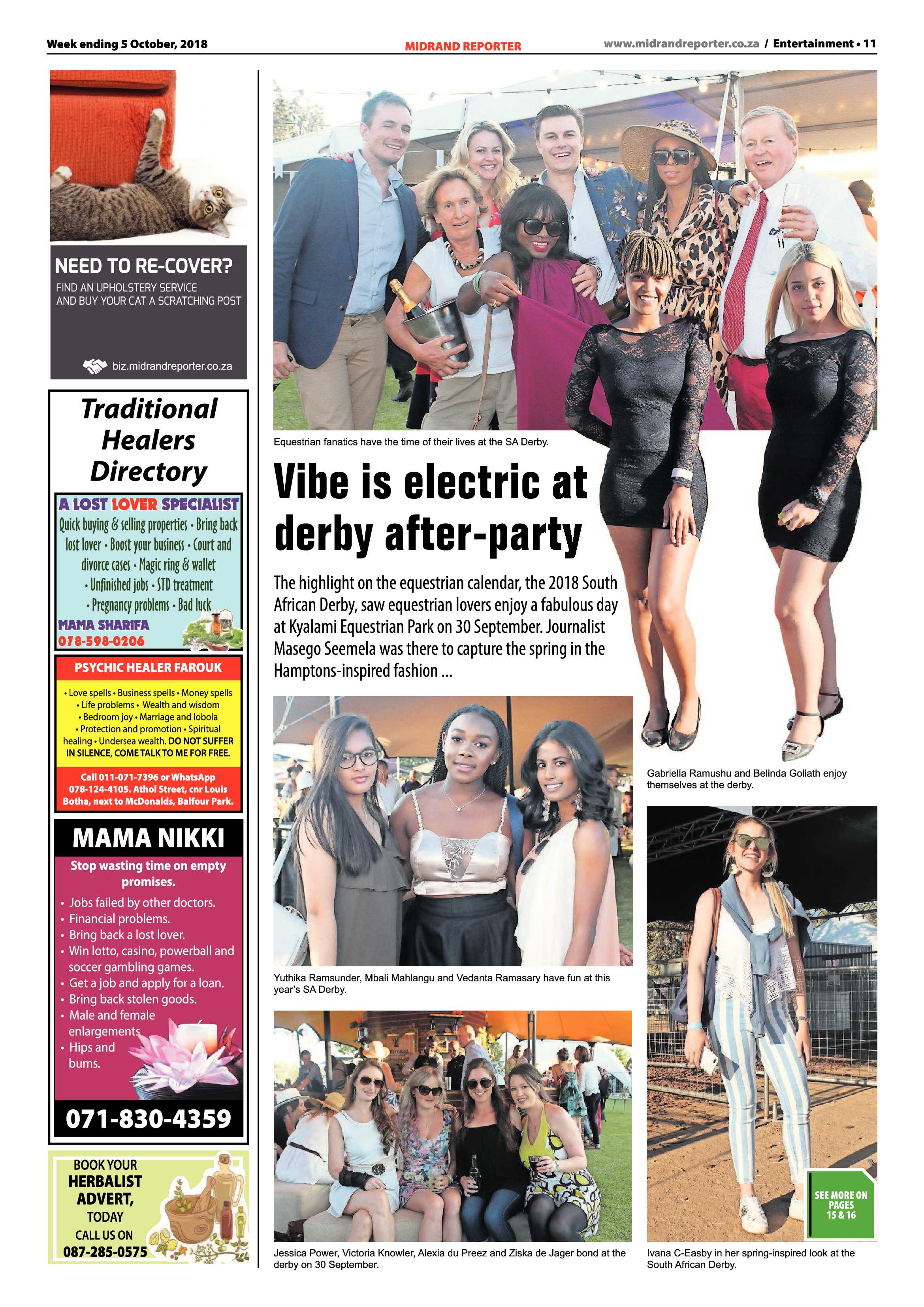Midrand Reporter 5 October, 2018 page 11