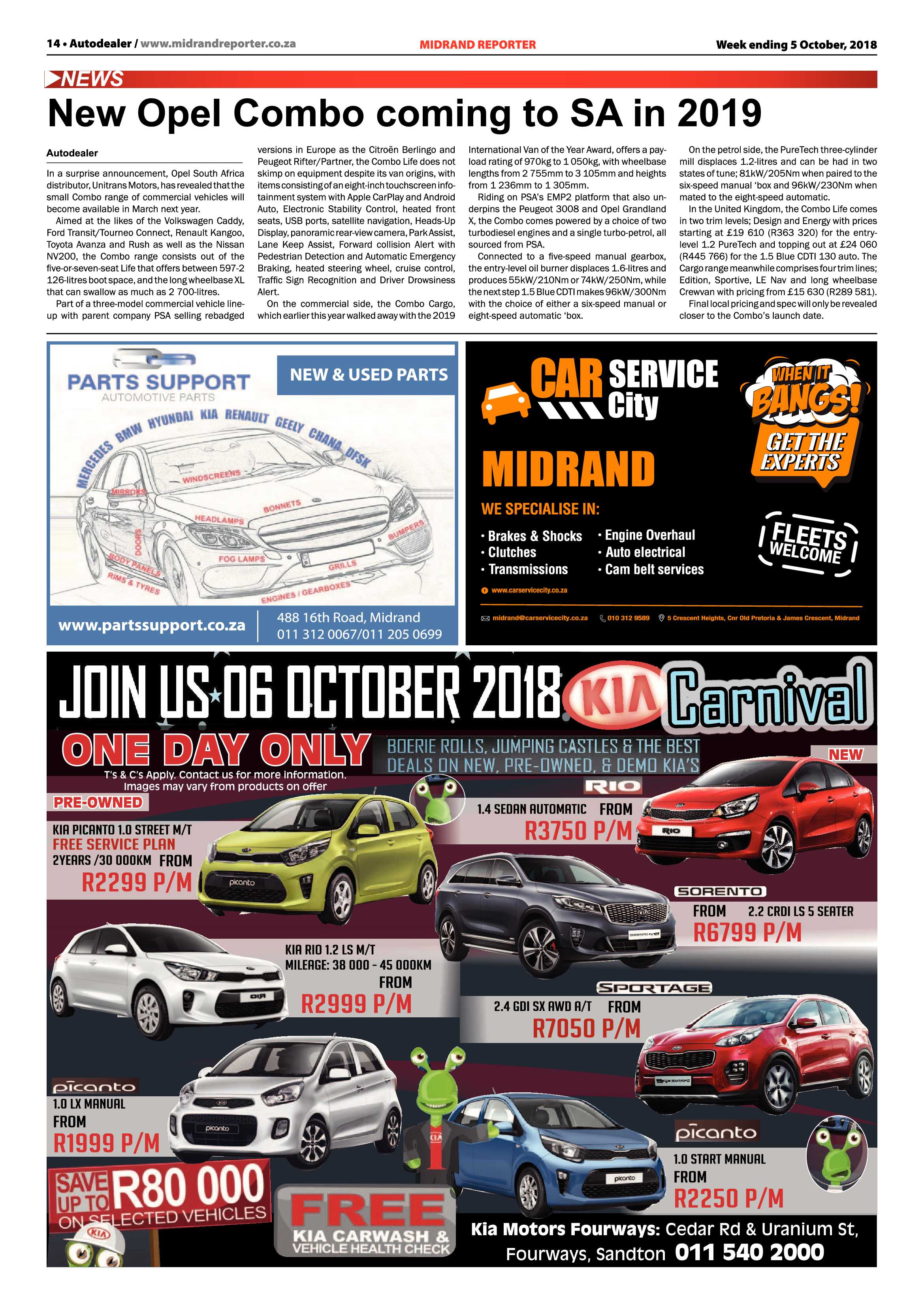 Midrand Reporter 5 October, 2018 page 14