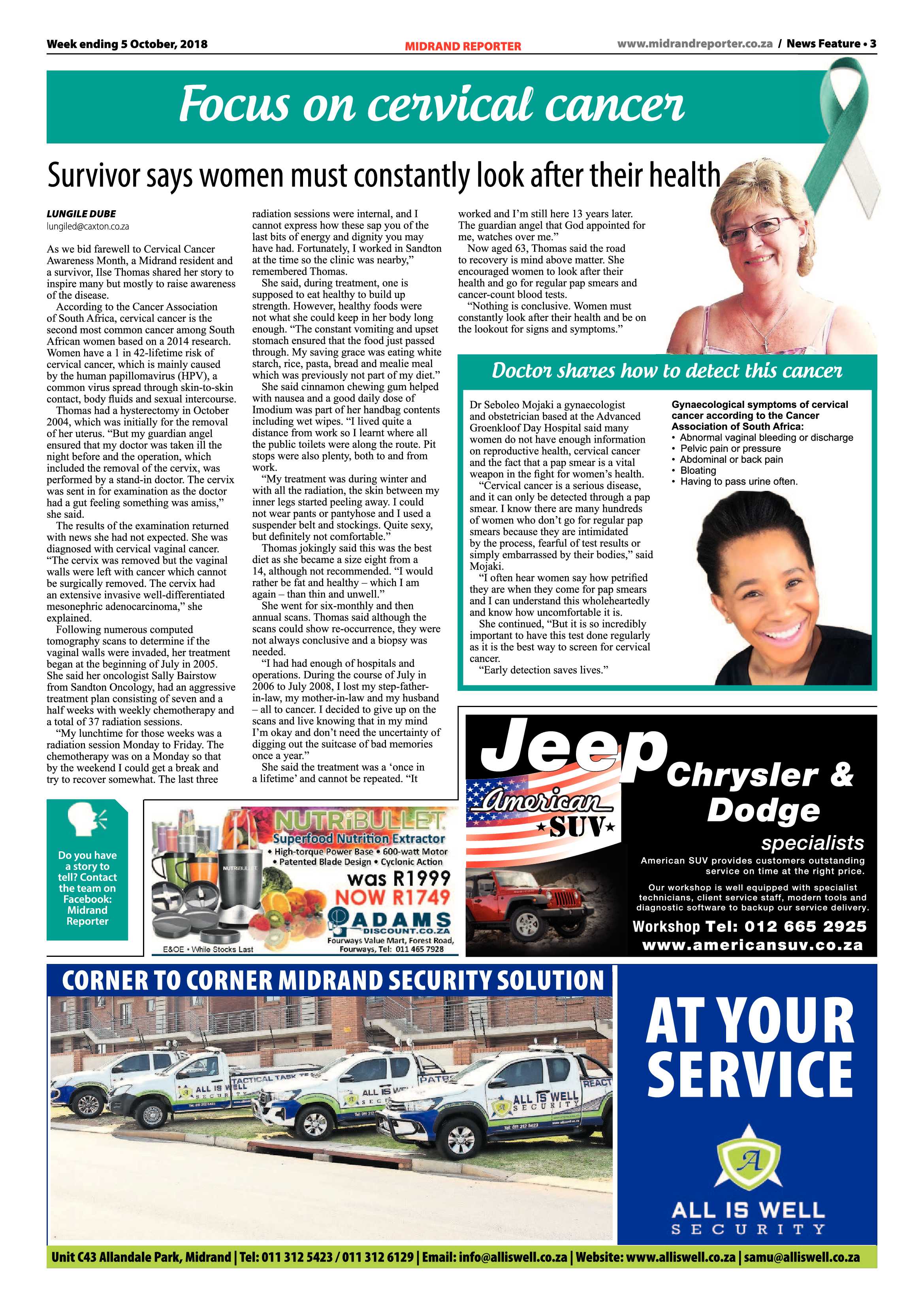 Midrand Reporter 5 October, 2018 page 3