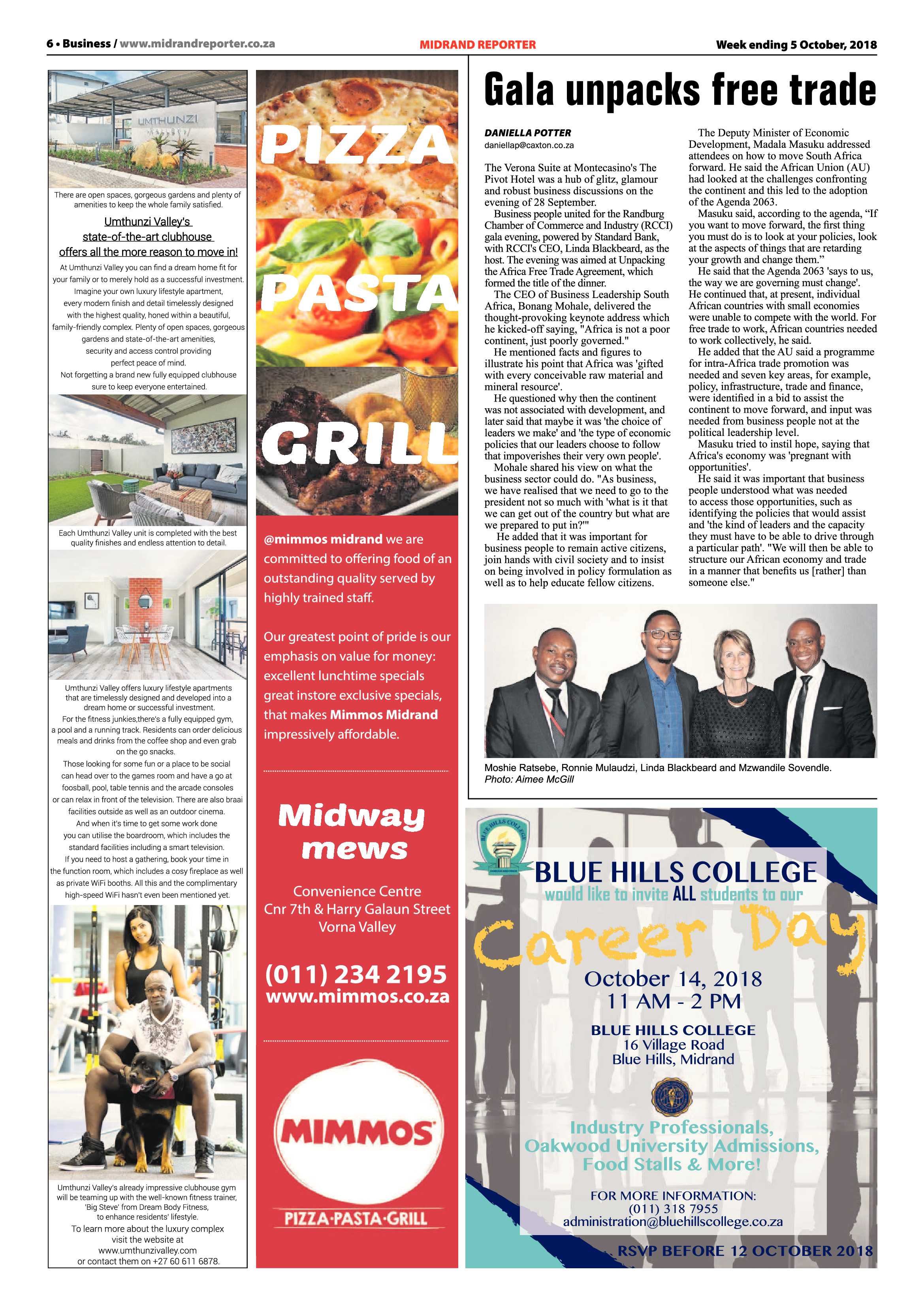 Midrand Reporter 5 October, 2018 page 6