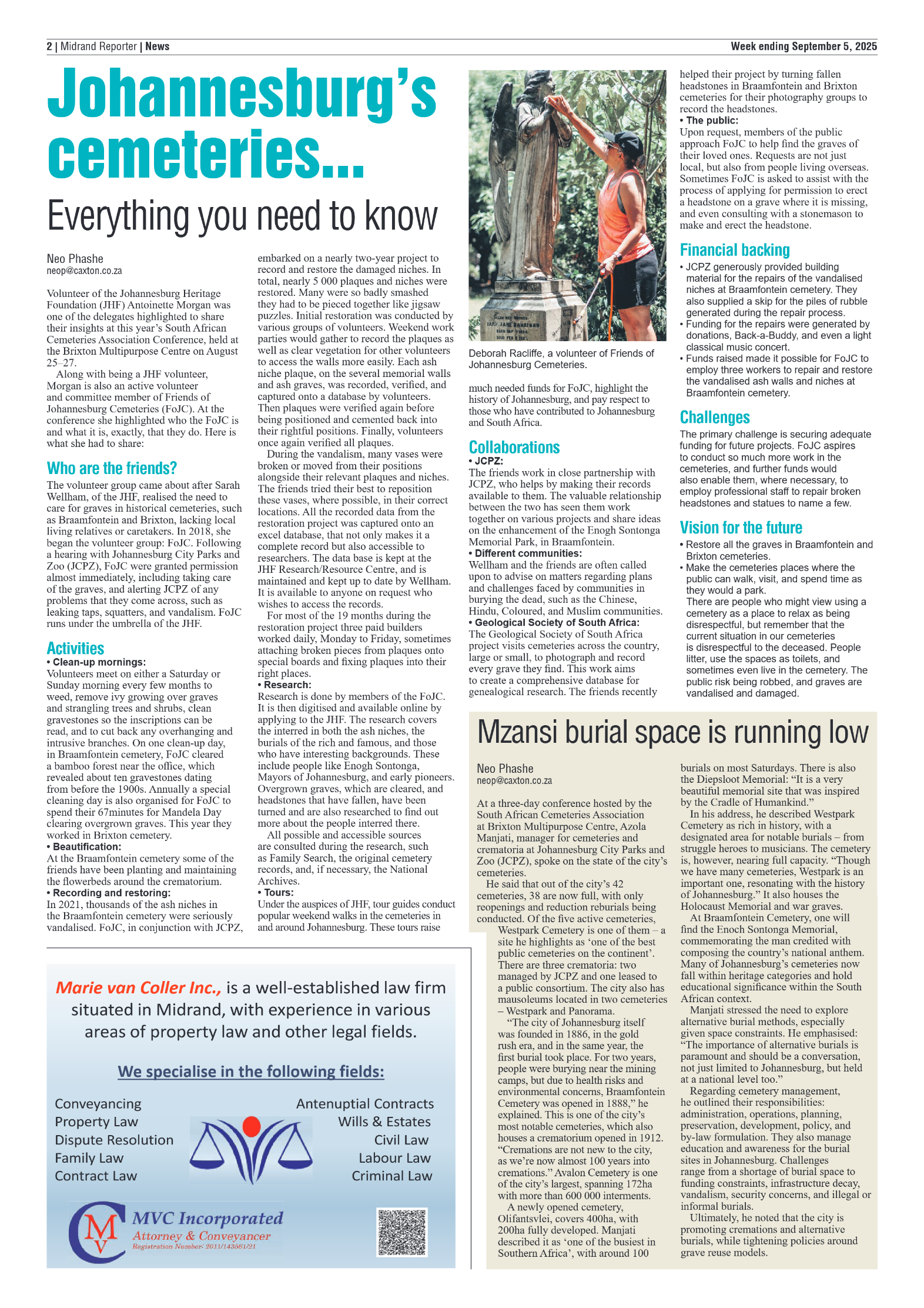 Midrand Reporter 5 September 2025 page 2