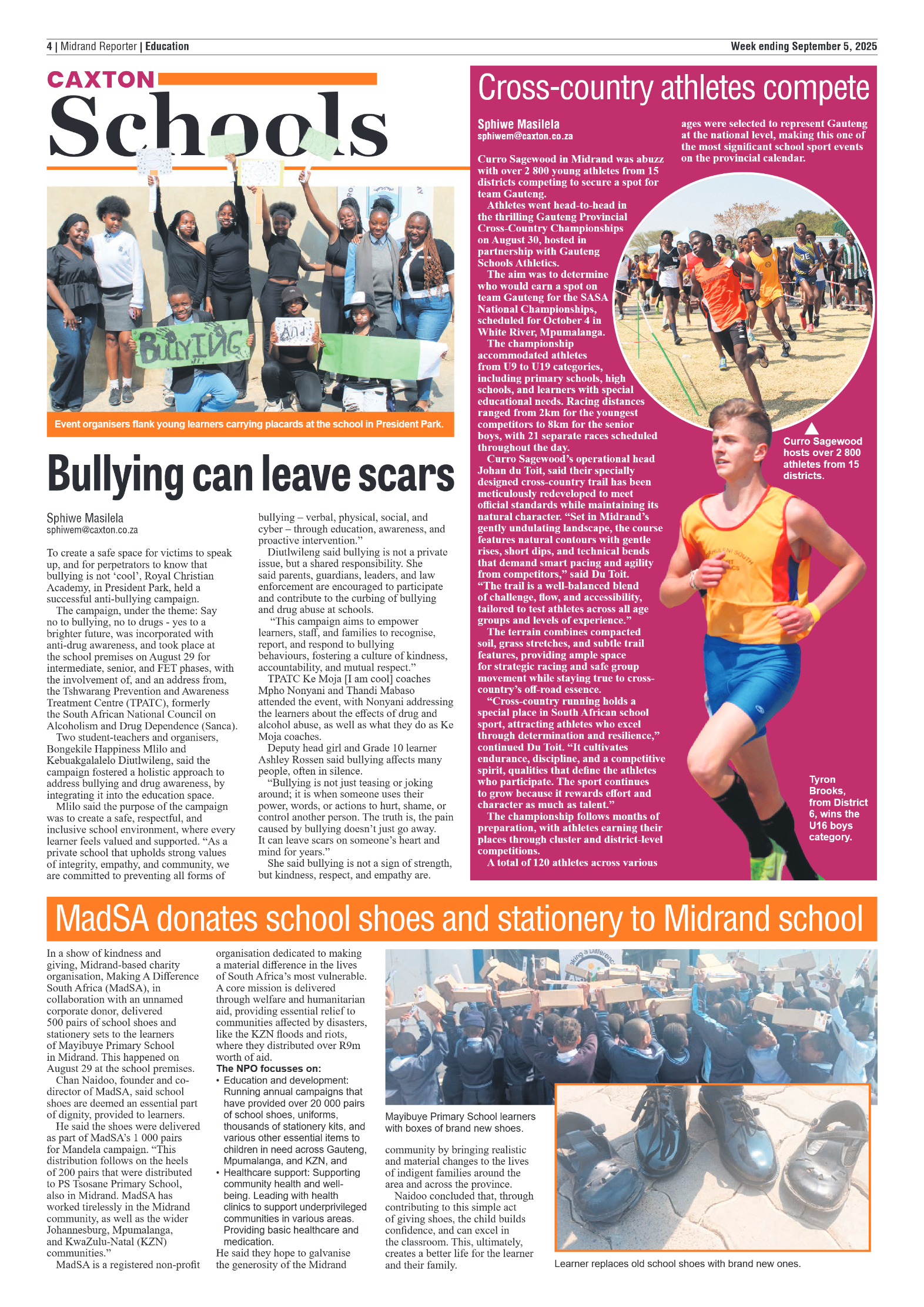 Midrand Reporter 5 September 2025 page 4