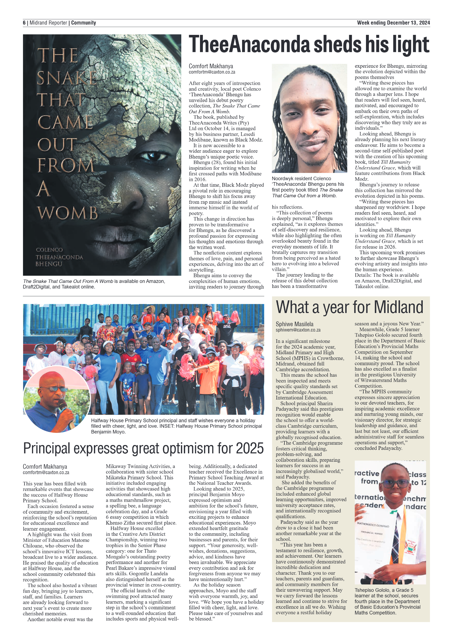 Midrand Reporter 13 December 2024 page 6