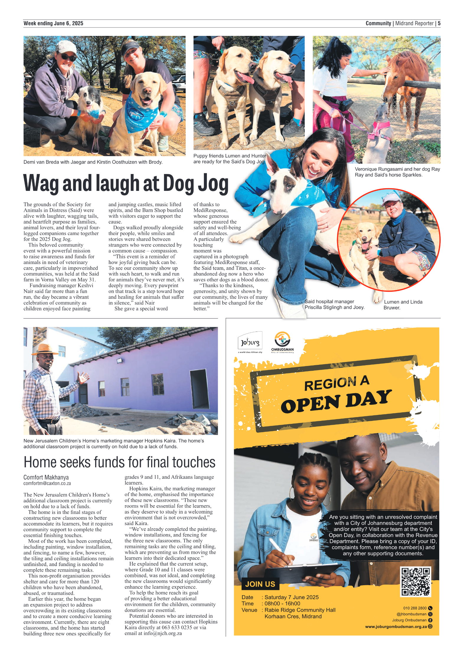 Midrand Reporter 6 June 2025 page 5