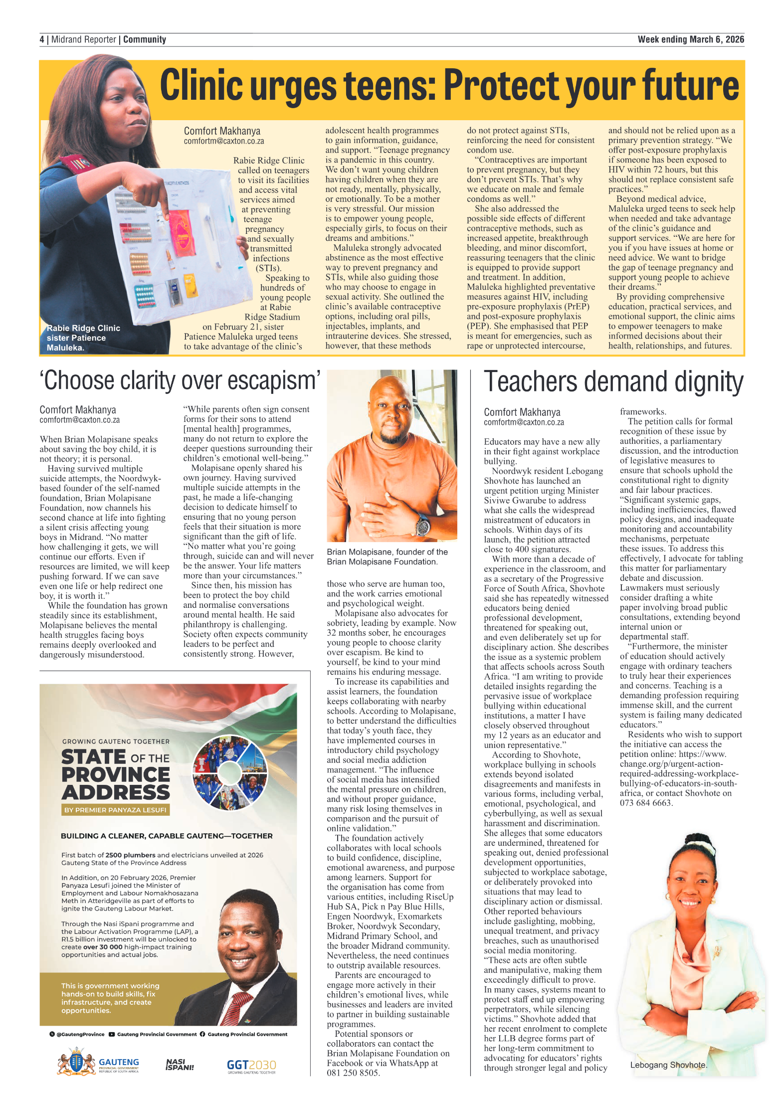 Midrand Reporter 6 March 2026 page 4